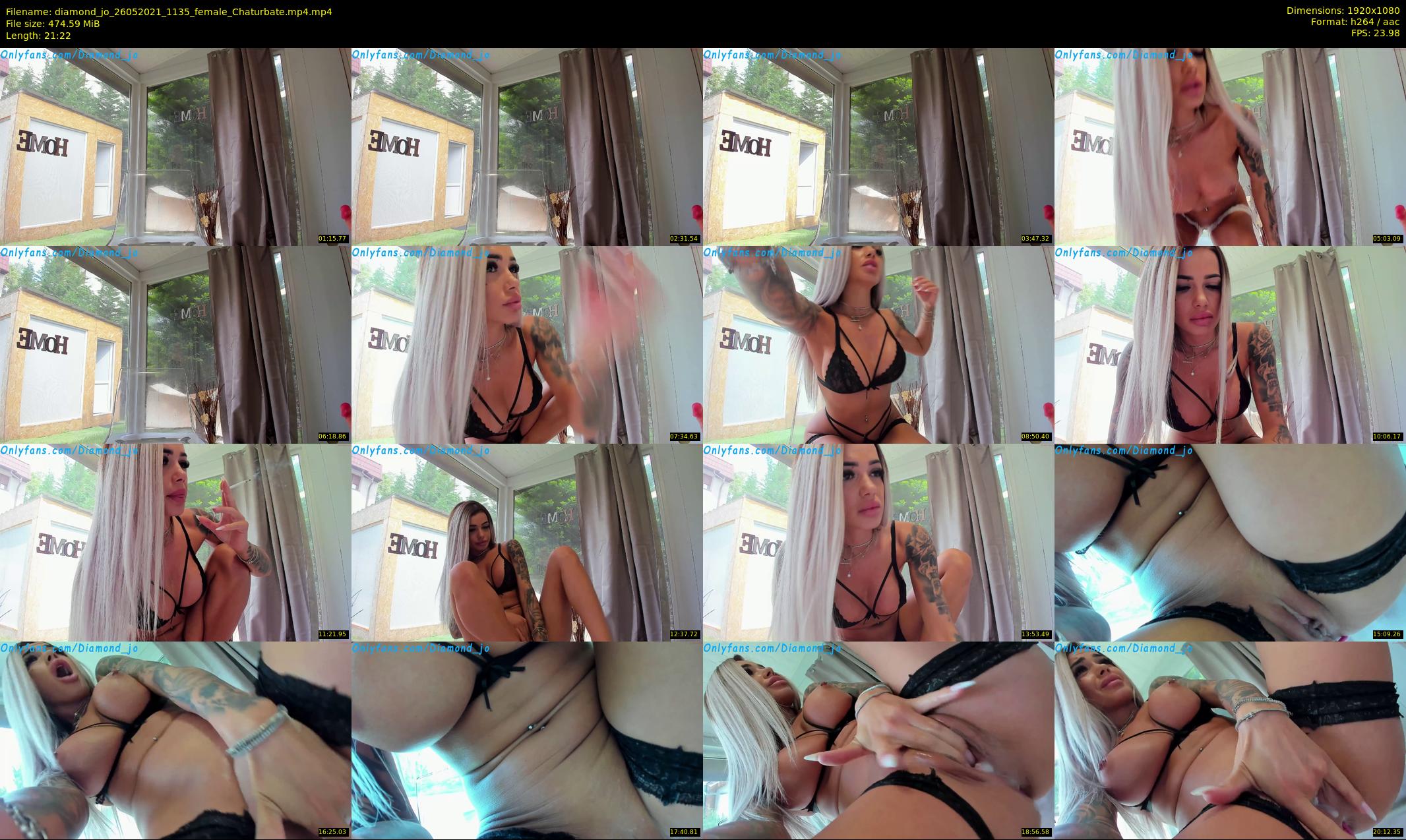 diamond_jo — 22 minute Chaturbate female cam show recording, 1080p, May 26, 2021