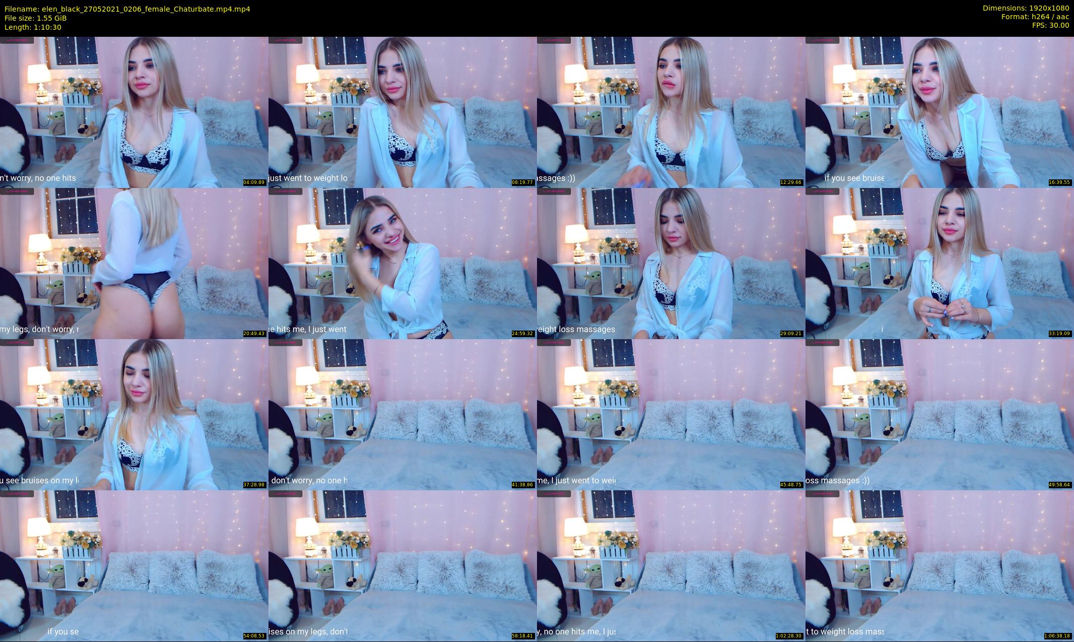 elen_black — 71 minute Chaturbate female cam show recording, 1080p, May 27, 2021