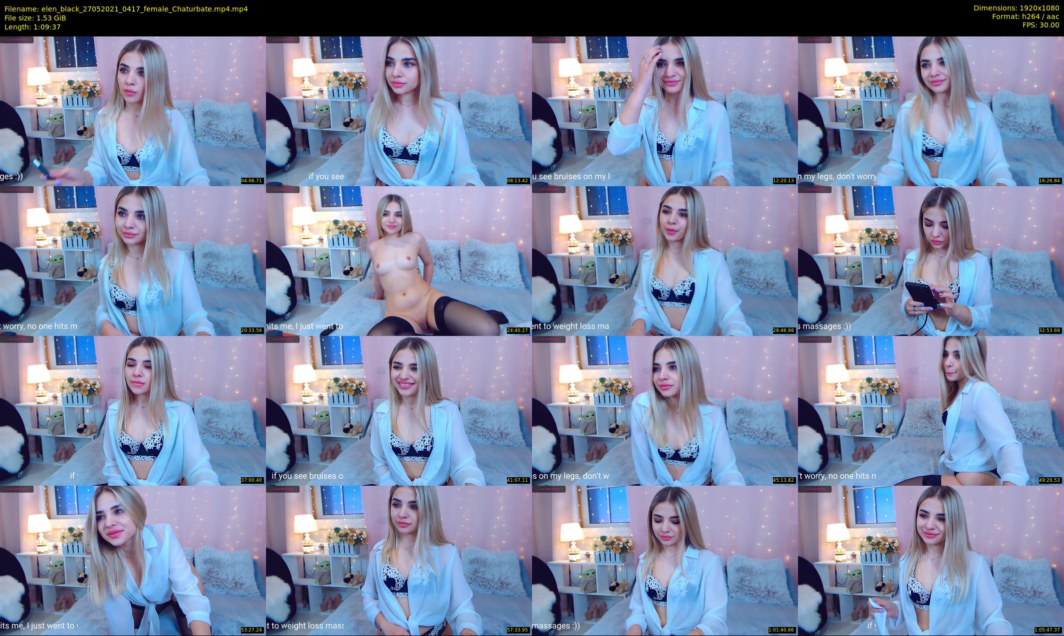 elen_black — 70 minute Chaturbate female cam show recording, 1080p, May 27, 2021