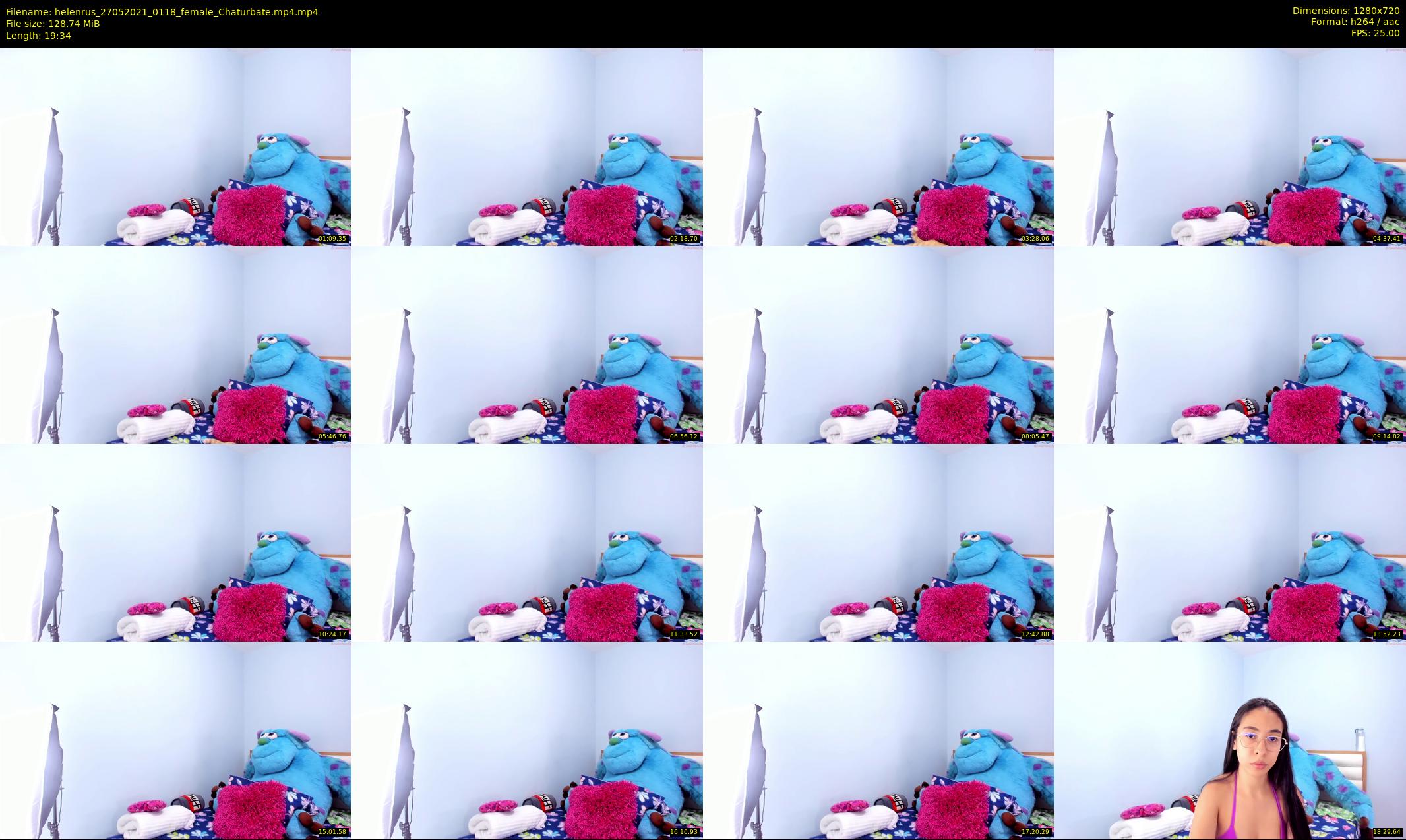 helenrus — 20 minute Chaturbate female cam show recording, 720p, May 27, 2021