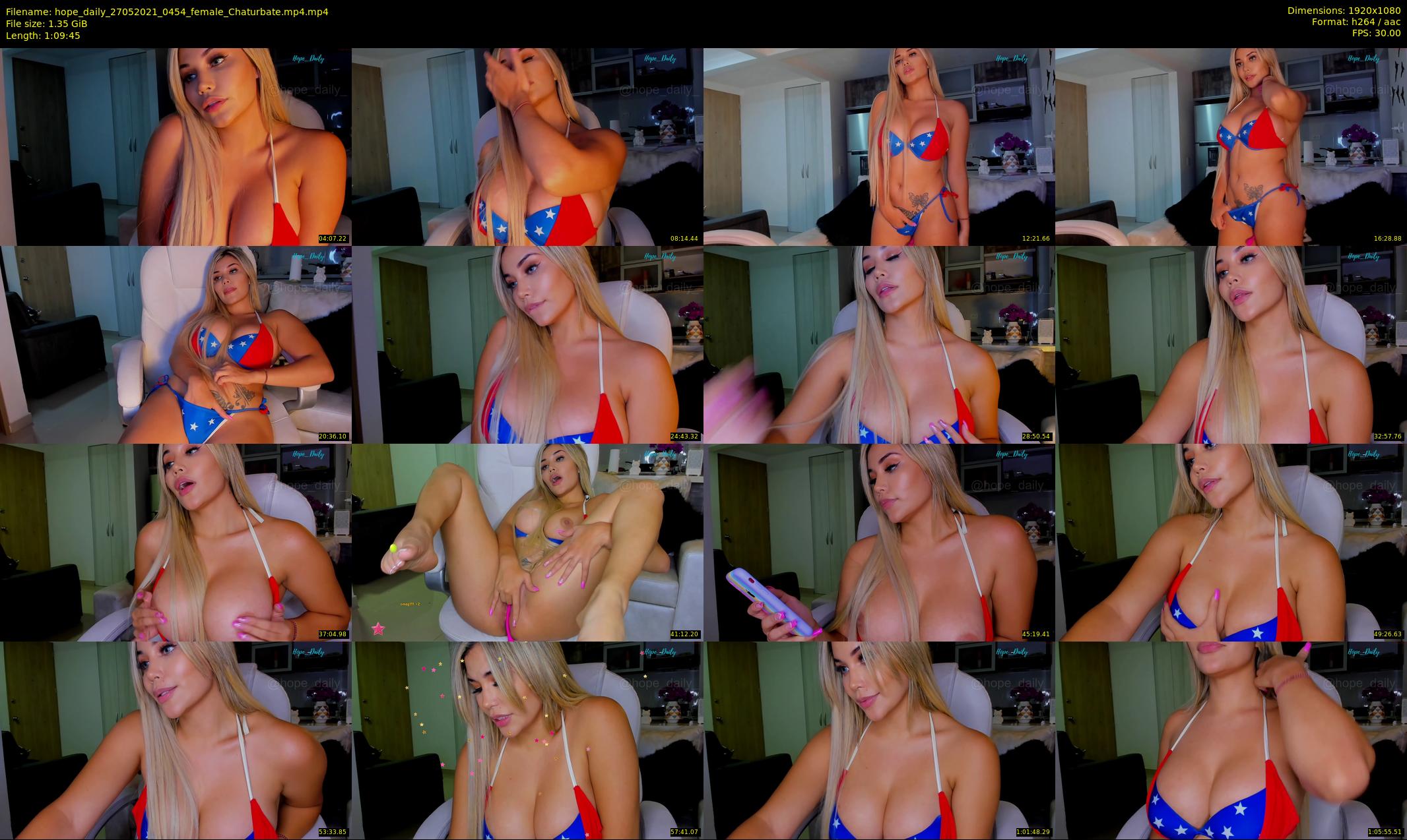 hope_daily — 70 minute Chaturbate female cam show recording, 1080p, May 27, 2021