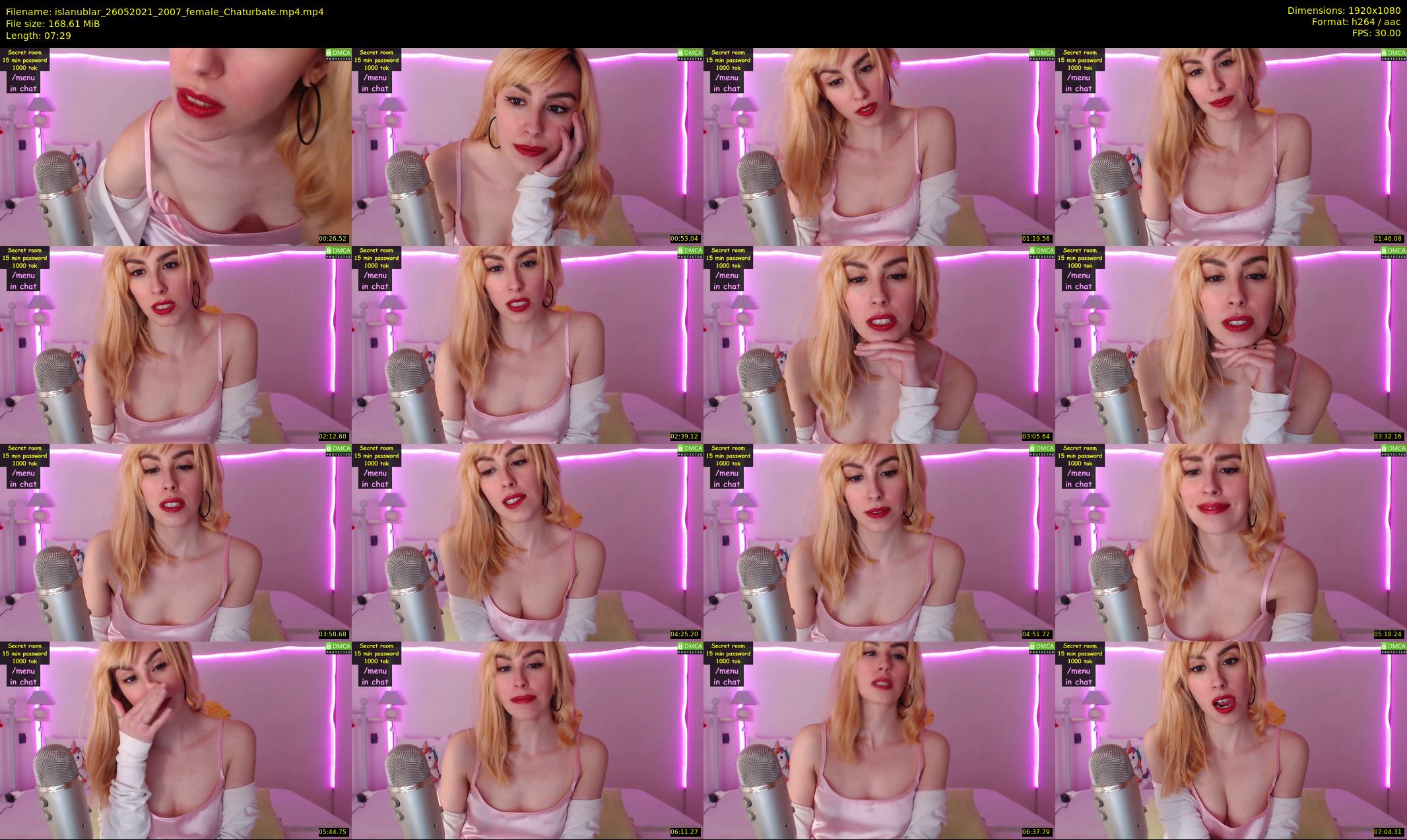 islanublar — 8 minute Chaturbate female cam show recording, 1080p, May 26, 2021