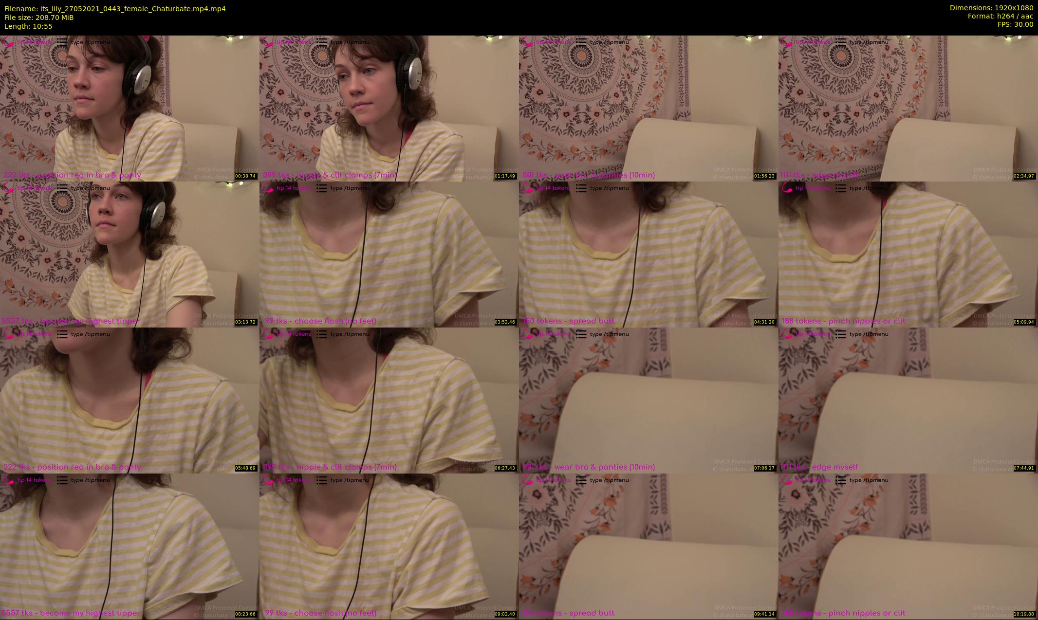 its_lily — 11 minute Chaturbate female cam show recording, 1080p, May 27, 2021