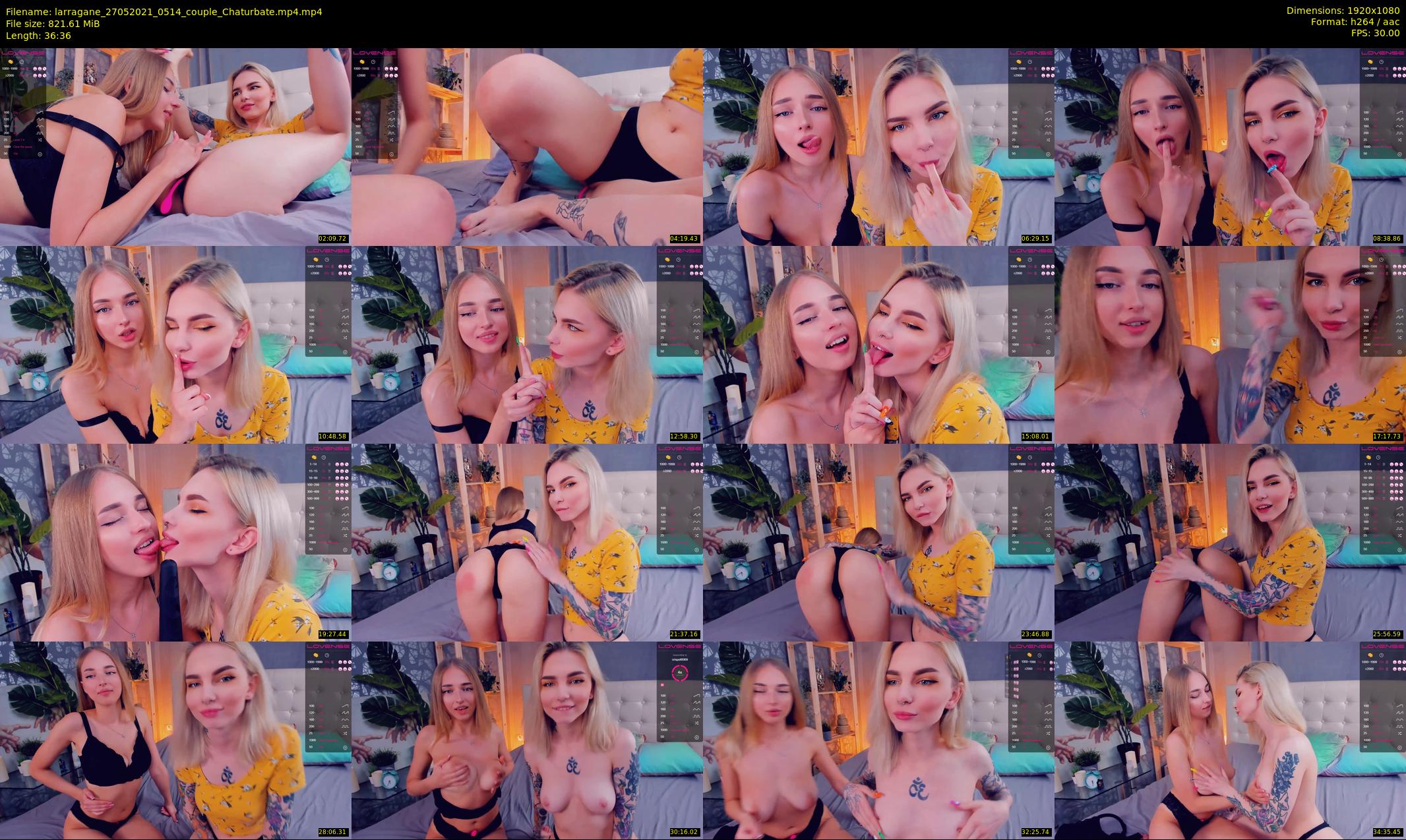 larragane — 37 minute Chaturbate couple cam show recording, 1080p, May 27, 2021