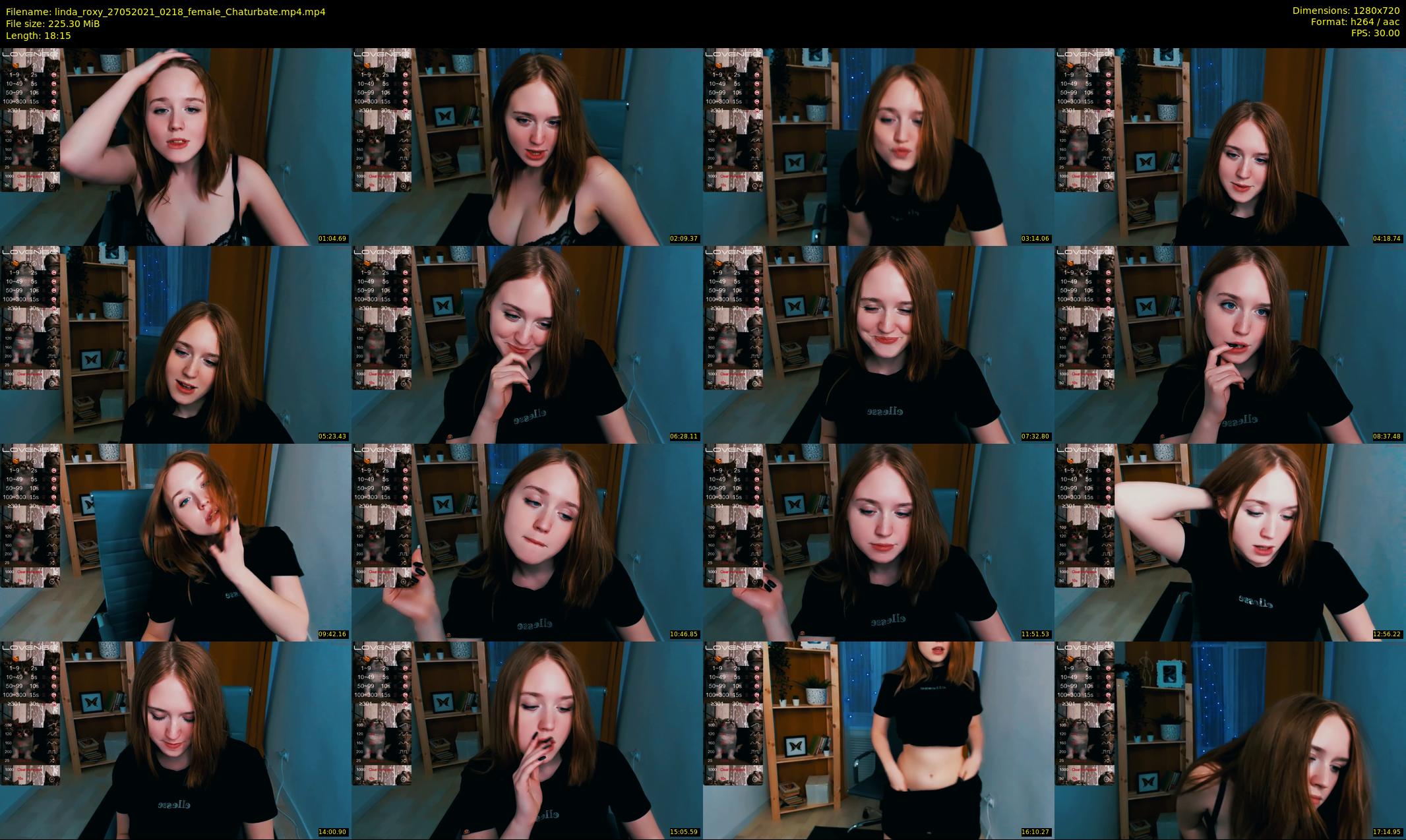 linda_roxy — 19 minute Chaturbate female cam show recording, 720p, May 27, 2021