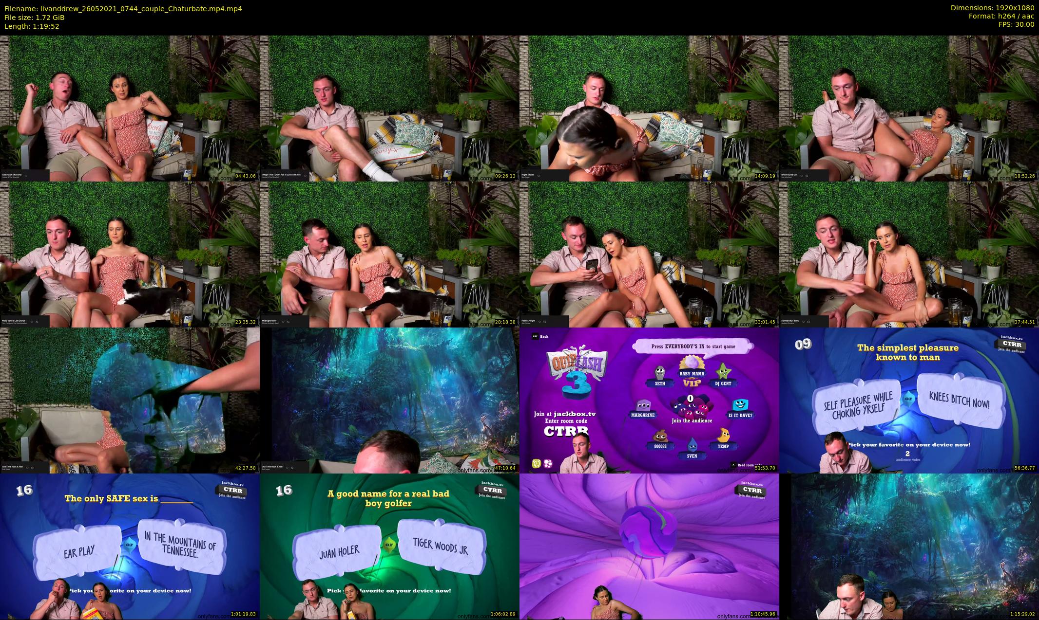 livanddrew — 80 minute Chaturbate couple cam show recording, 1080p, May 26, 2021