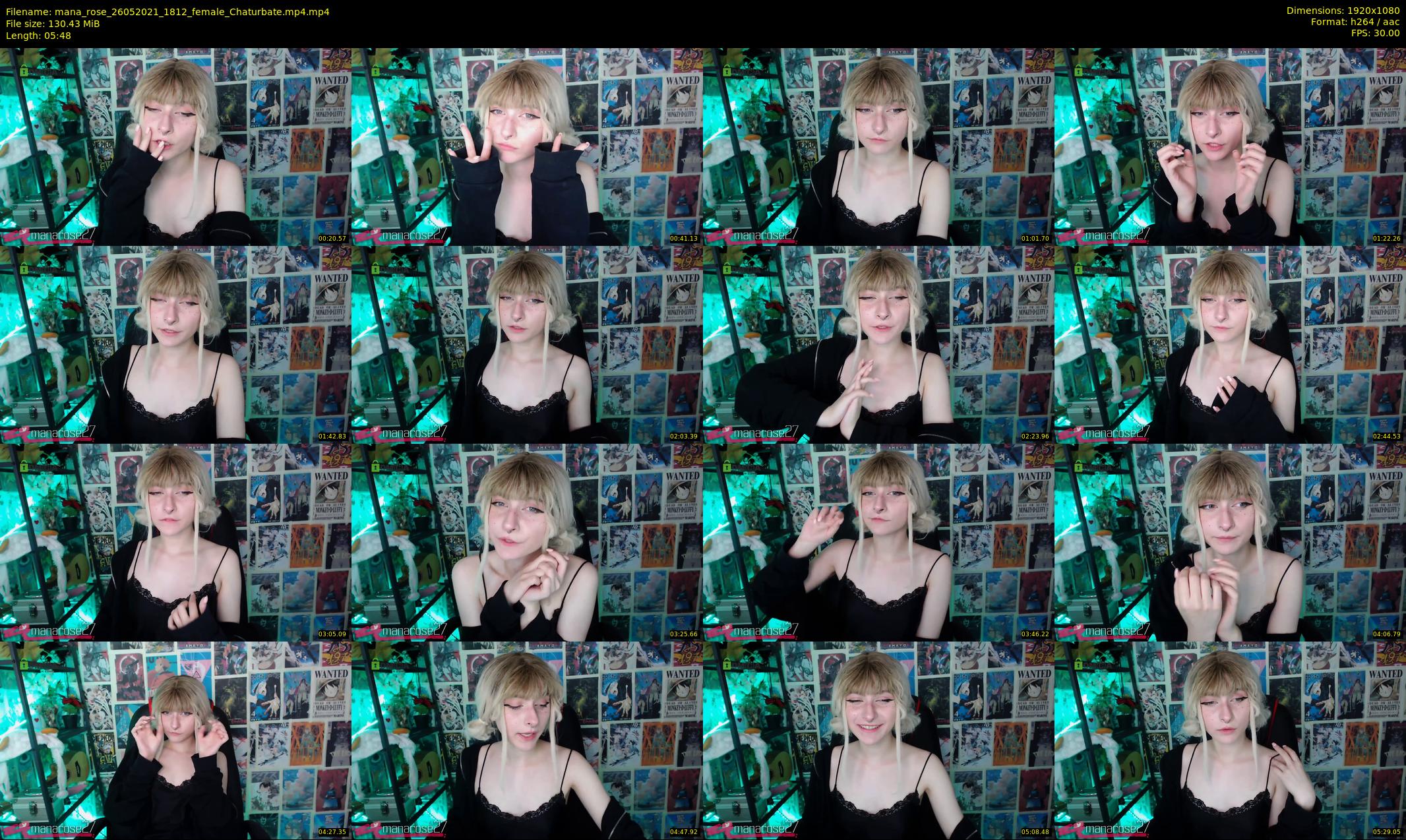 mana_rose — 6 minute Chaturbate female cam show recording, 1080p, May 26, 2021