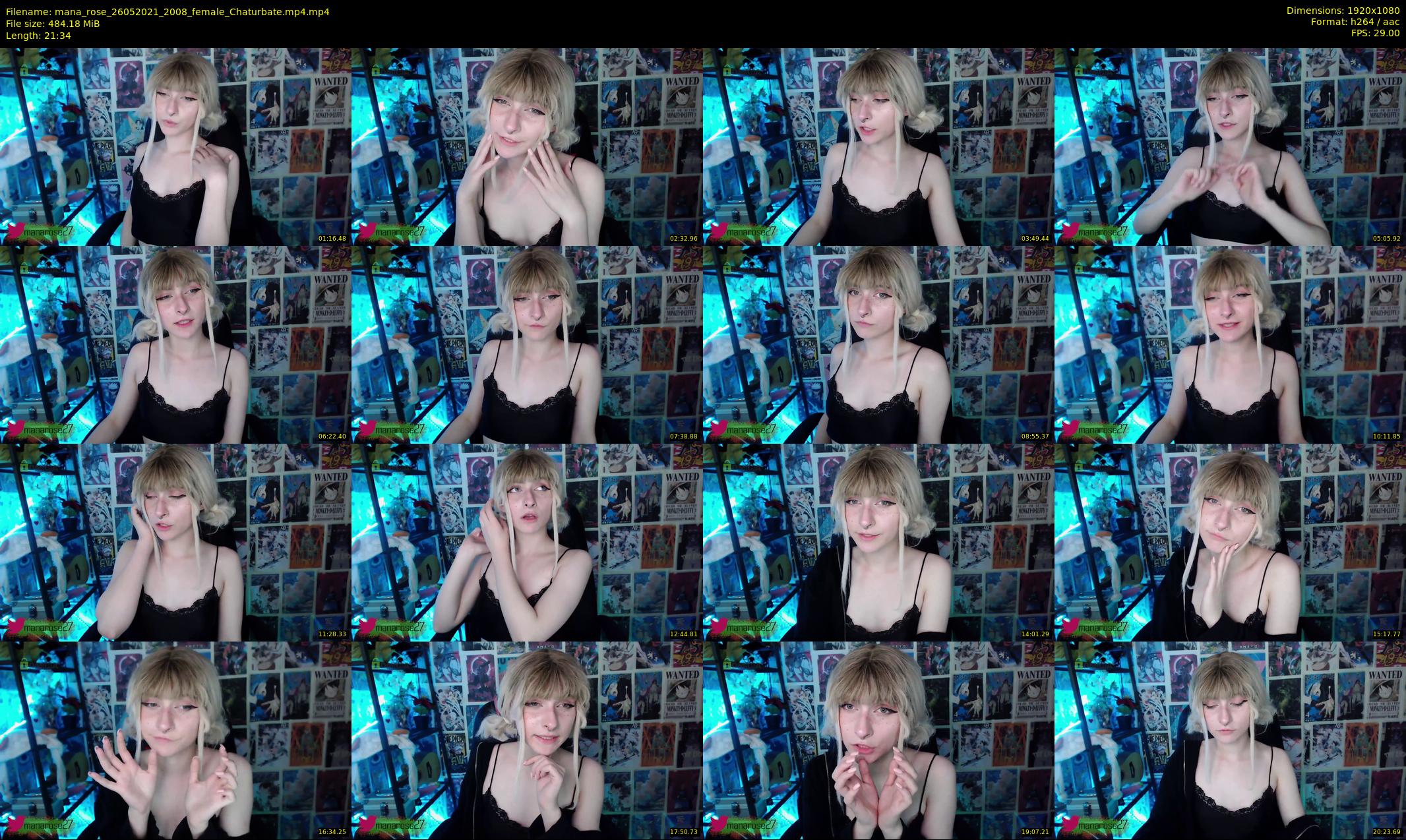 mana_rose — 22 minute Chaturbate female cam show recording, 1080p, May 26, 2021