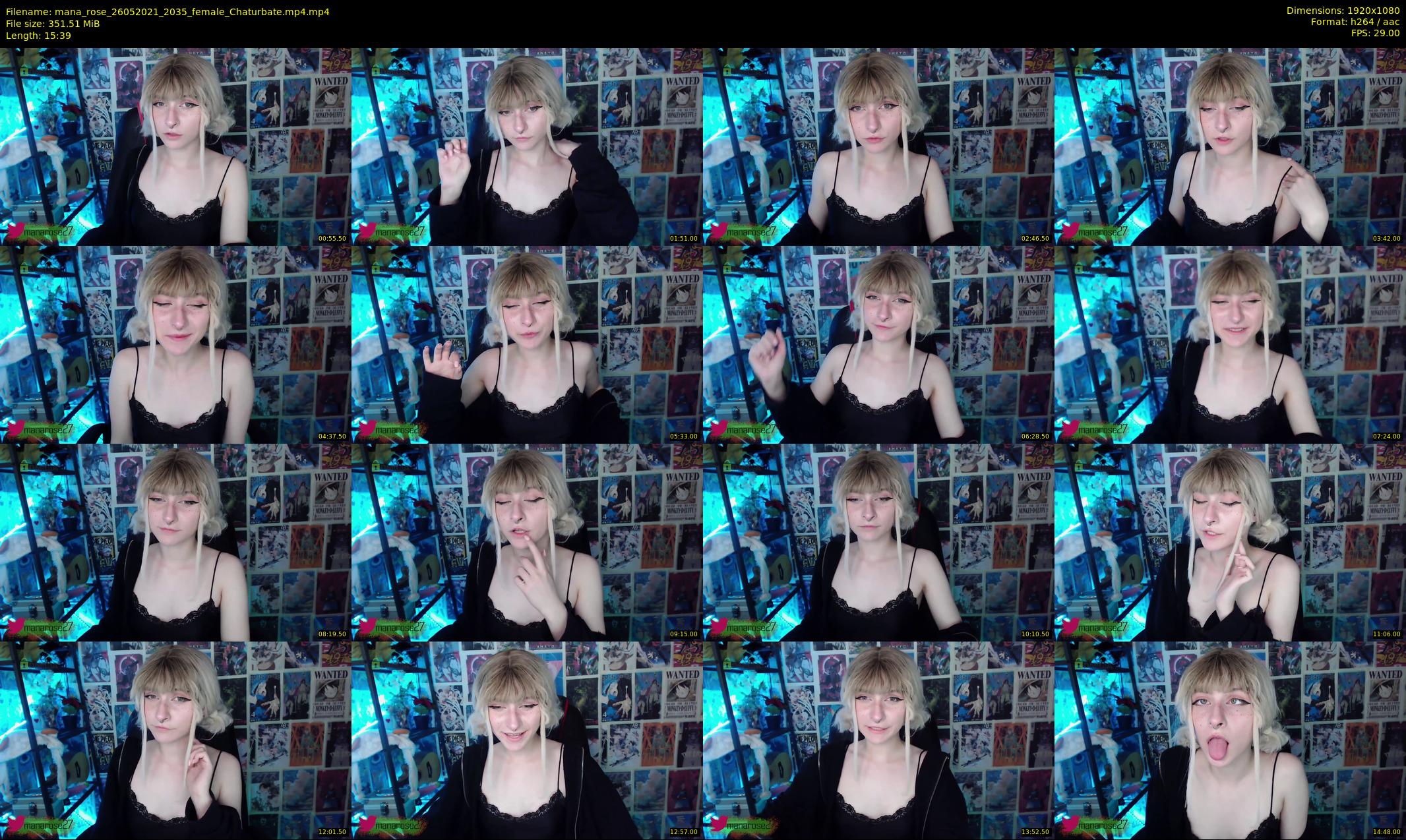 mana_rose — 16 minute Chaturbate female cam show recording, 1080p, May 26, 2021