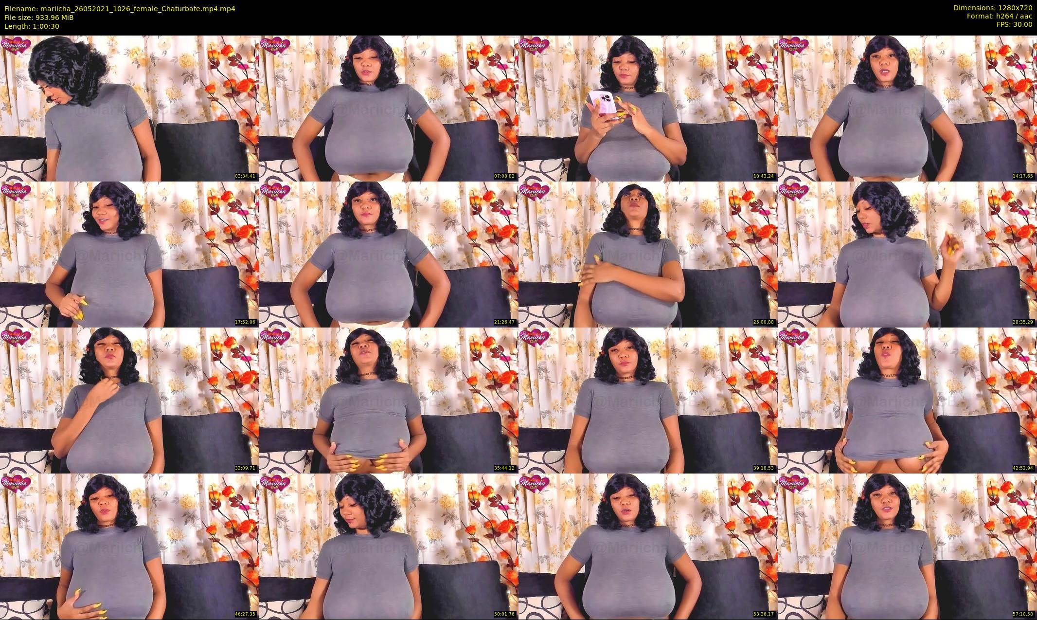 mariicha — 61 minute Chaturbate female cam show recording, 720p, May 26, 2021