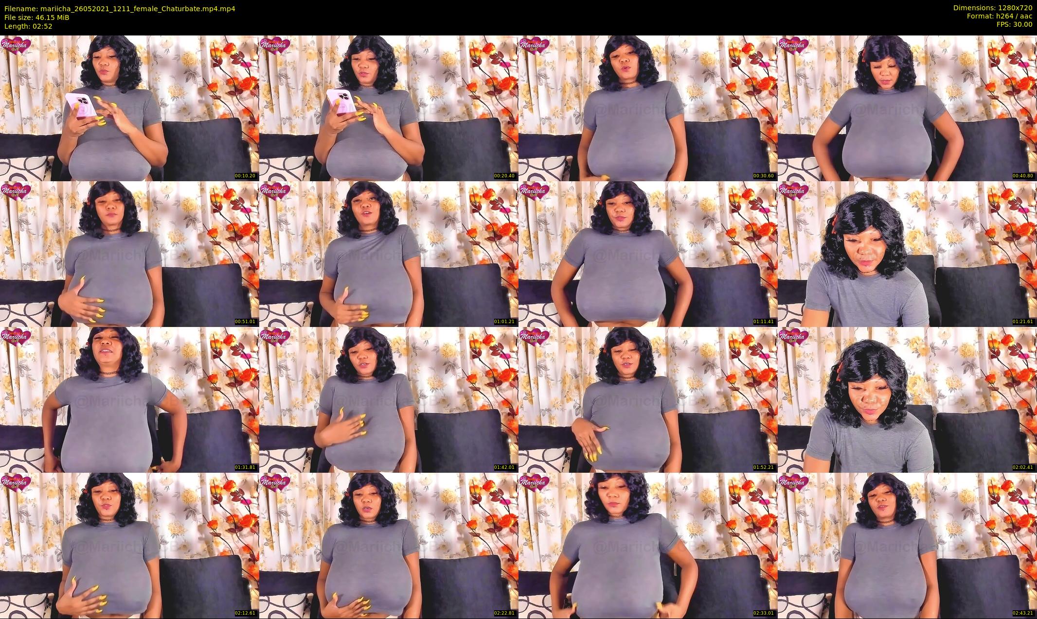 mariicha — 3 minute Chaturbate female cam show recording, 720p, May 26, 2021