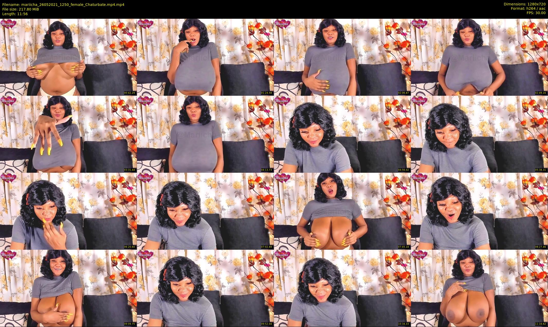 mariicha — 12 minute Chaturbate female cam show recording, 720p, May 26, 2021