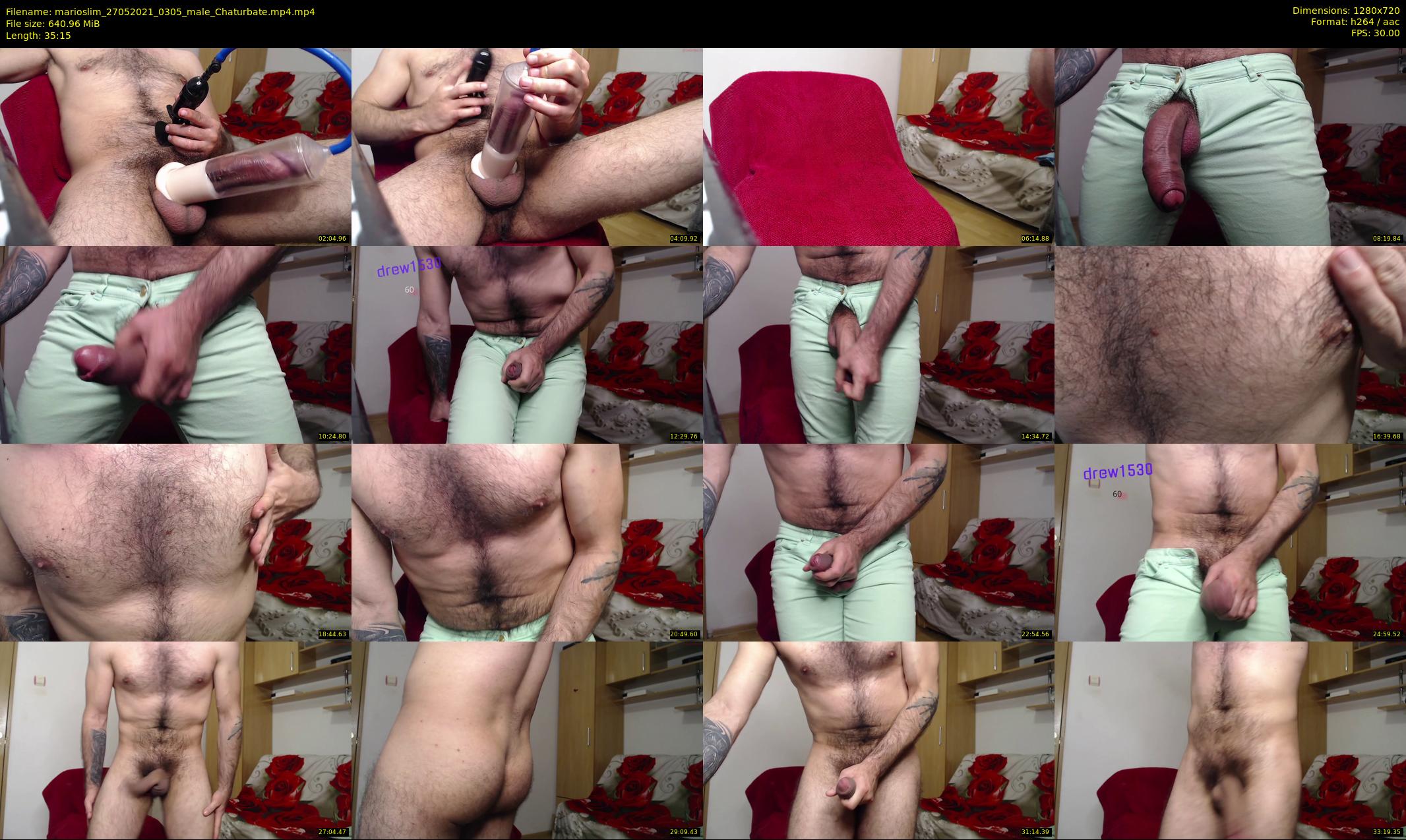 marioslim — 36 minute Chaturbate male cam show recording, 720p, May 27, 2021