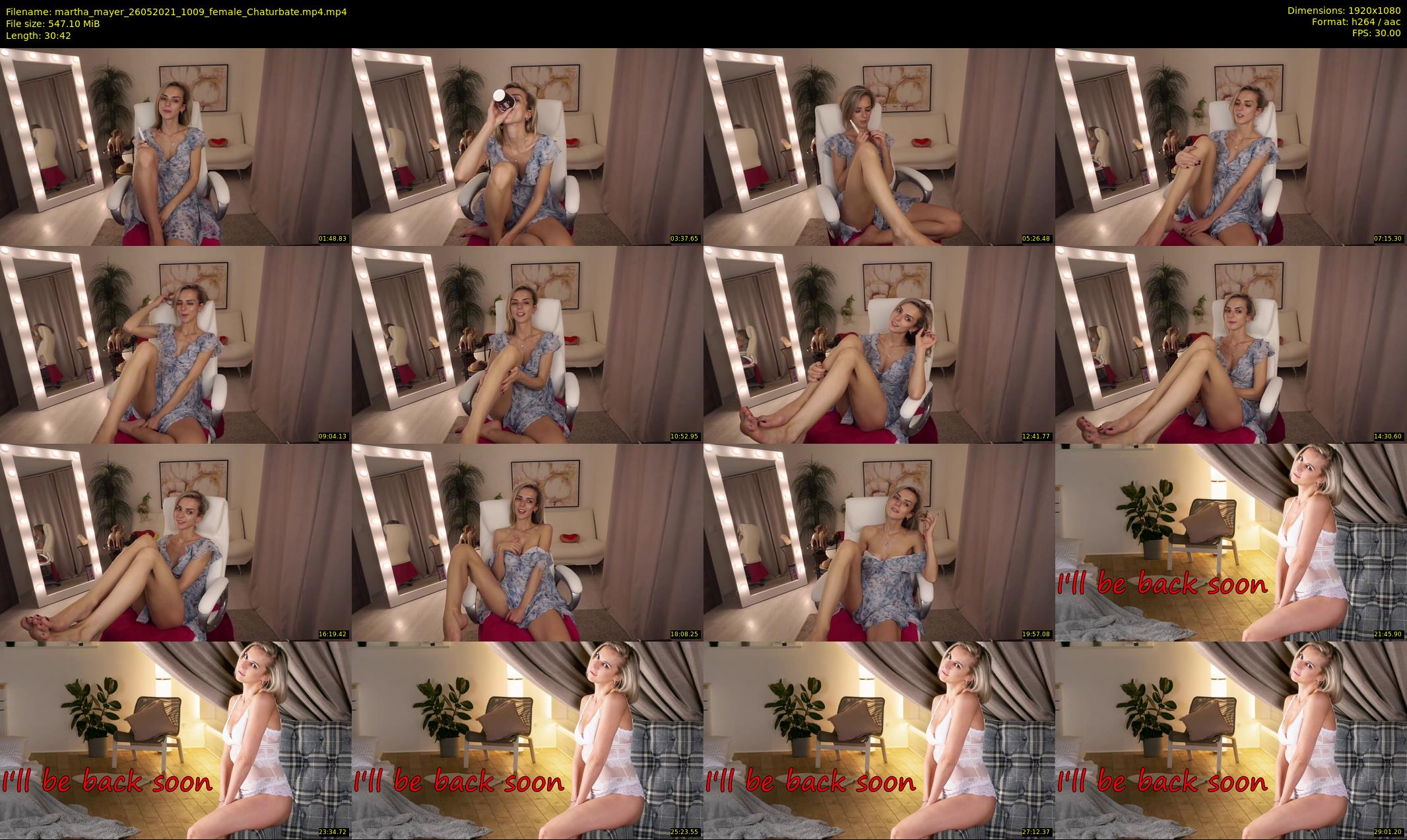 martha_mayer — 31 minute Chaturbate female cam show recording, 1080p, May 26, 2021