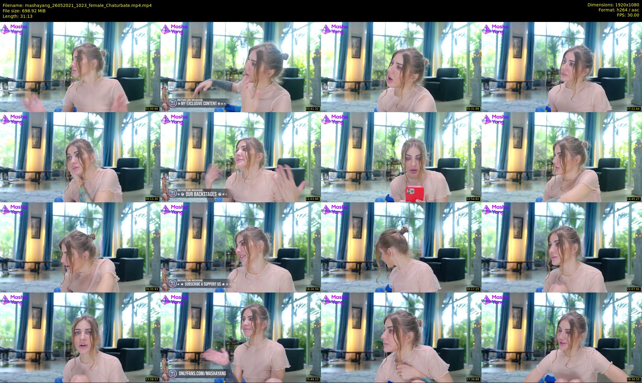 mashayang — 32 minute Chaturbate female cam show recording, 1080p, May 26, 2021