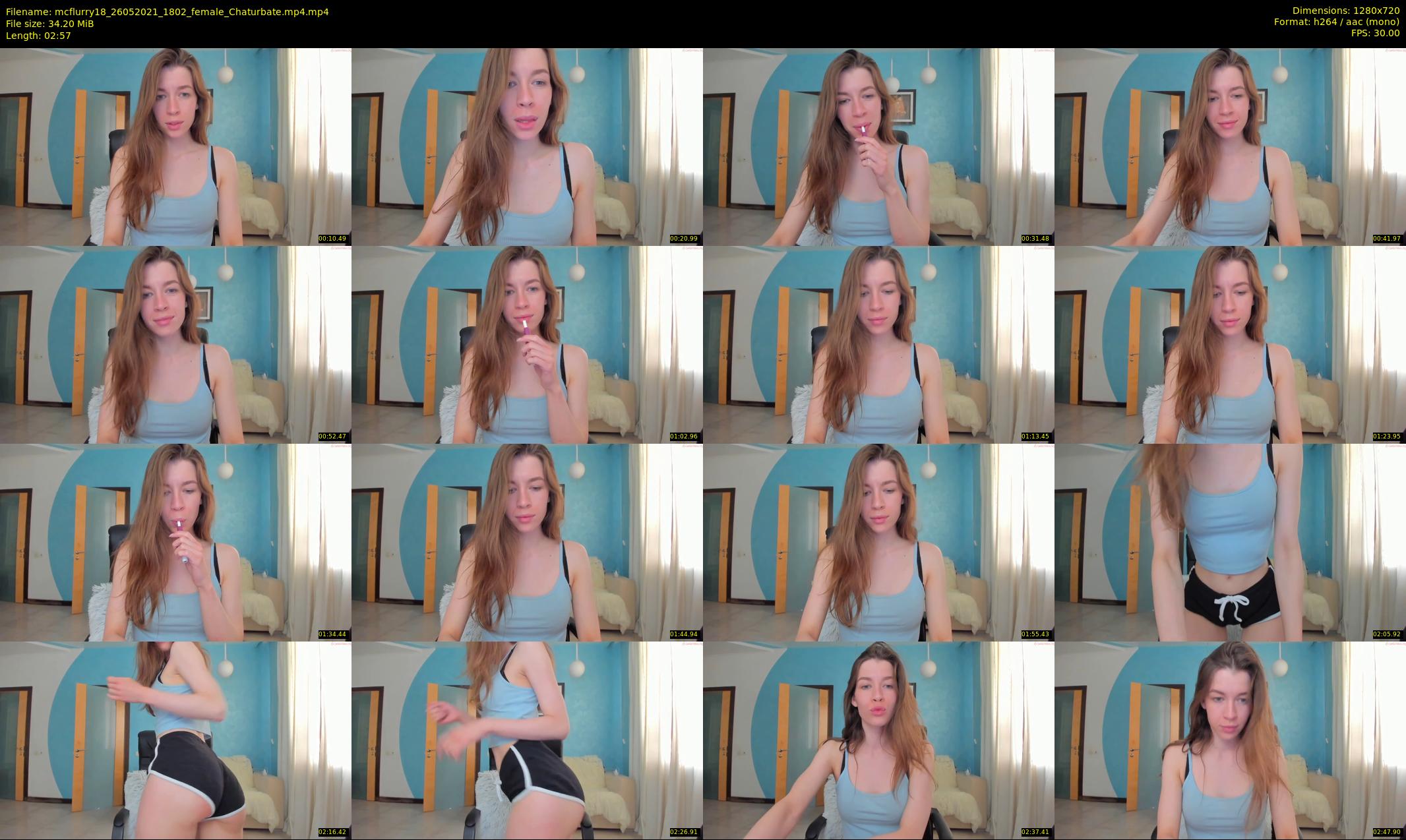 mcflurry18 — 3 minute Chaturbate female cam show recording, 720p, May 26, 2021