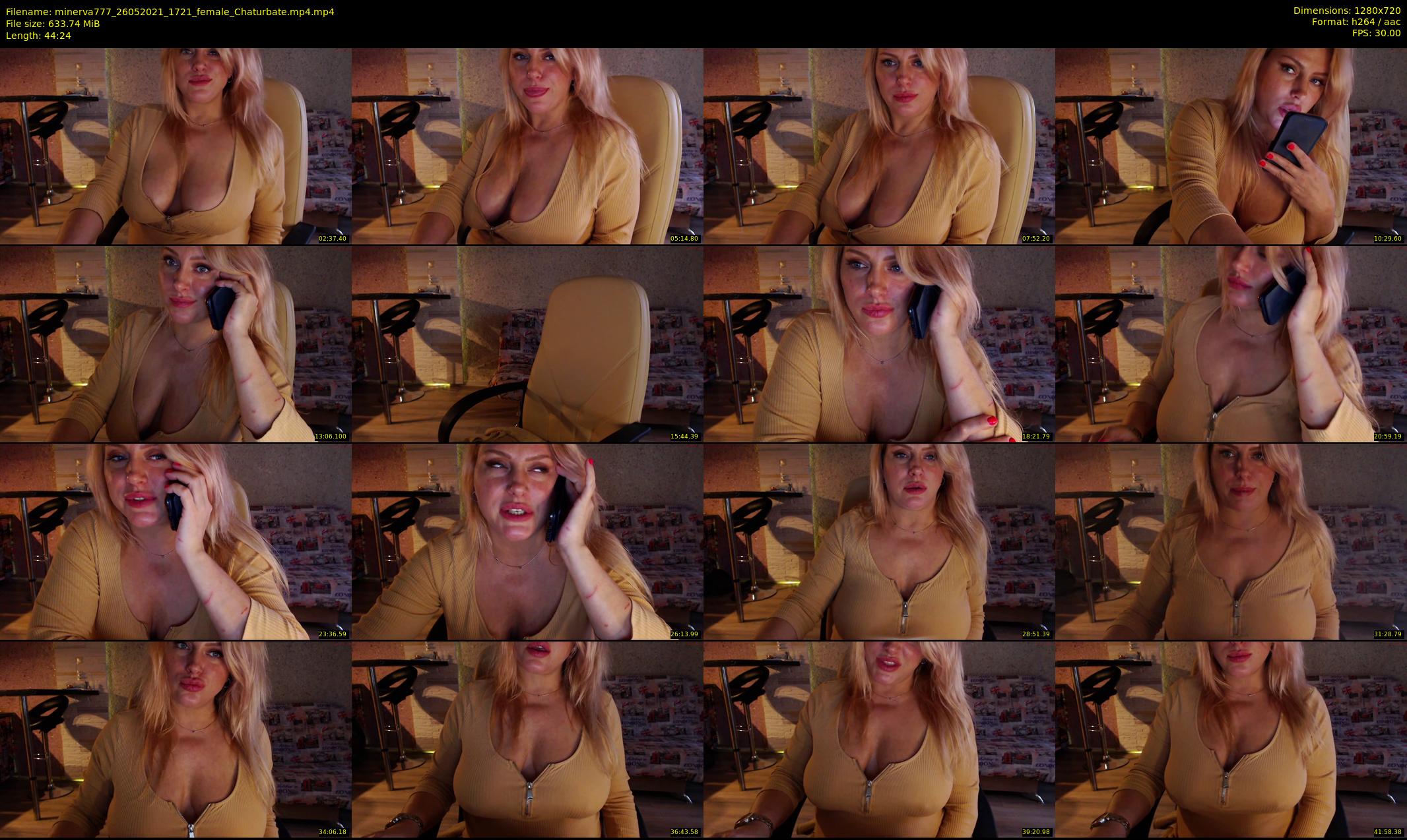 minerva777 — 45 minute Chaturbate female cam show recording, 720p, May 26, 2021