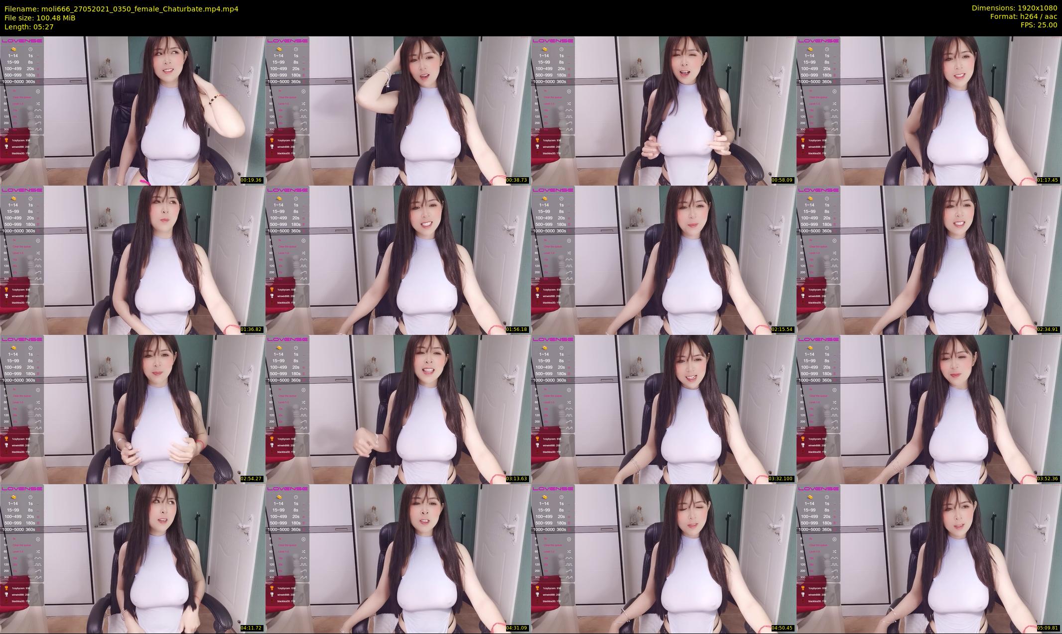 moli666 — 6 minute Chaturbate female cam show recording, 1080p, May 27, 2021