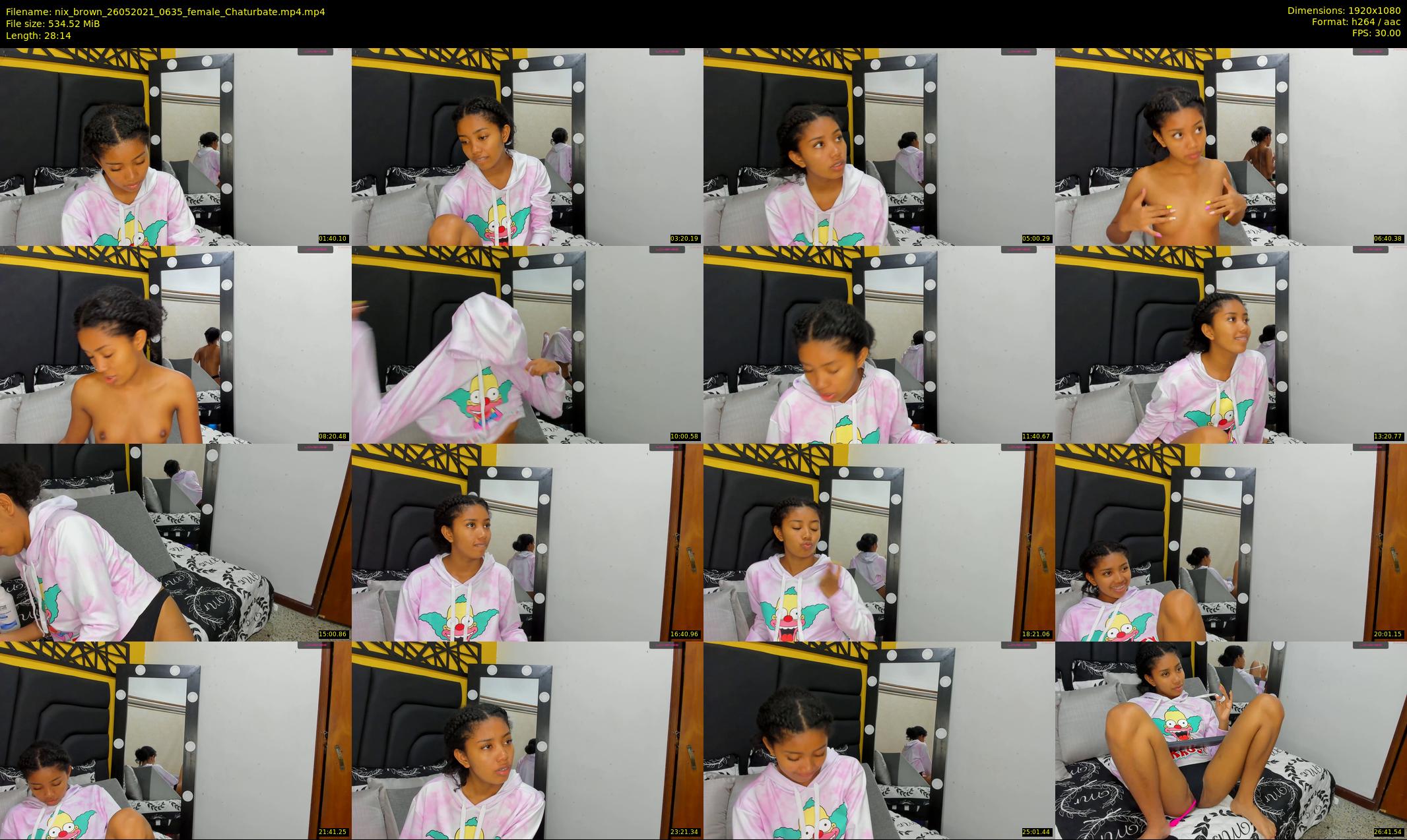 nix_brown — 29 minute Chaturbate female cam show recording, 1080p, May 26, 2021