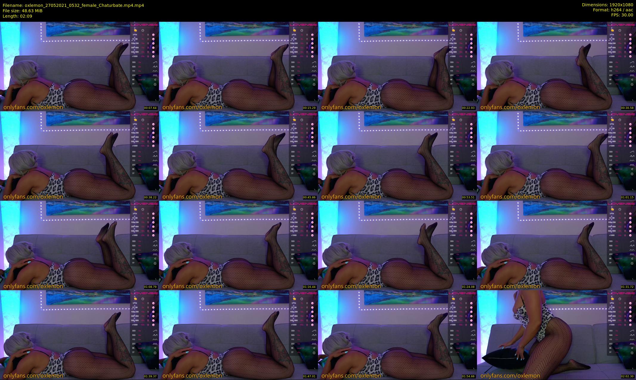 oxlemon — 3 minute Chaturbate female cam show recording, 1080p, May 27, 2021