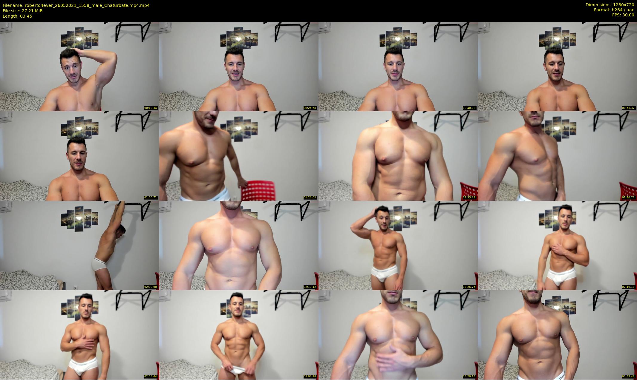 roberto4ever — 4 minute Chaturbate male cam show recording, 720p, May 26, 2021