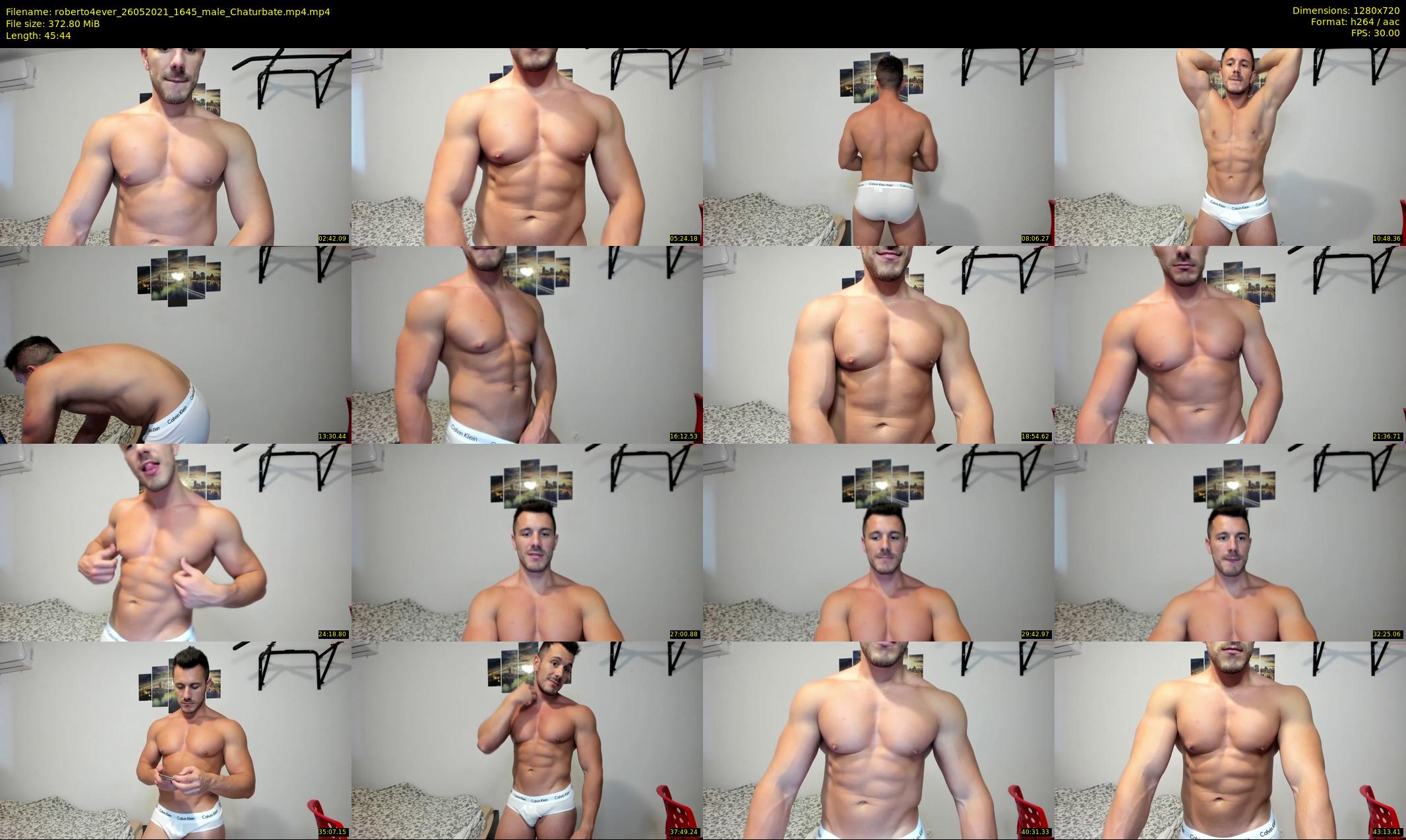 roberto4ever — 46 minute Chaturbate male cam show recording, 720p, May 26, 2021