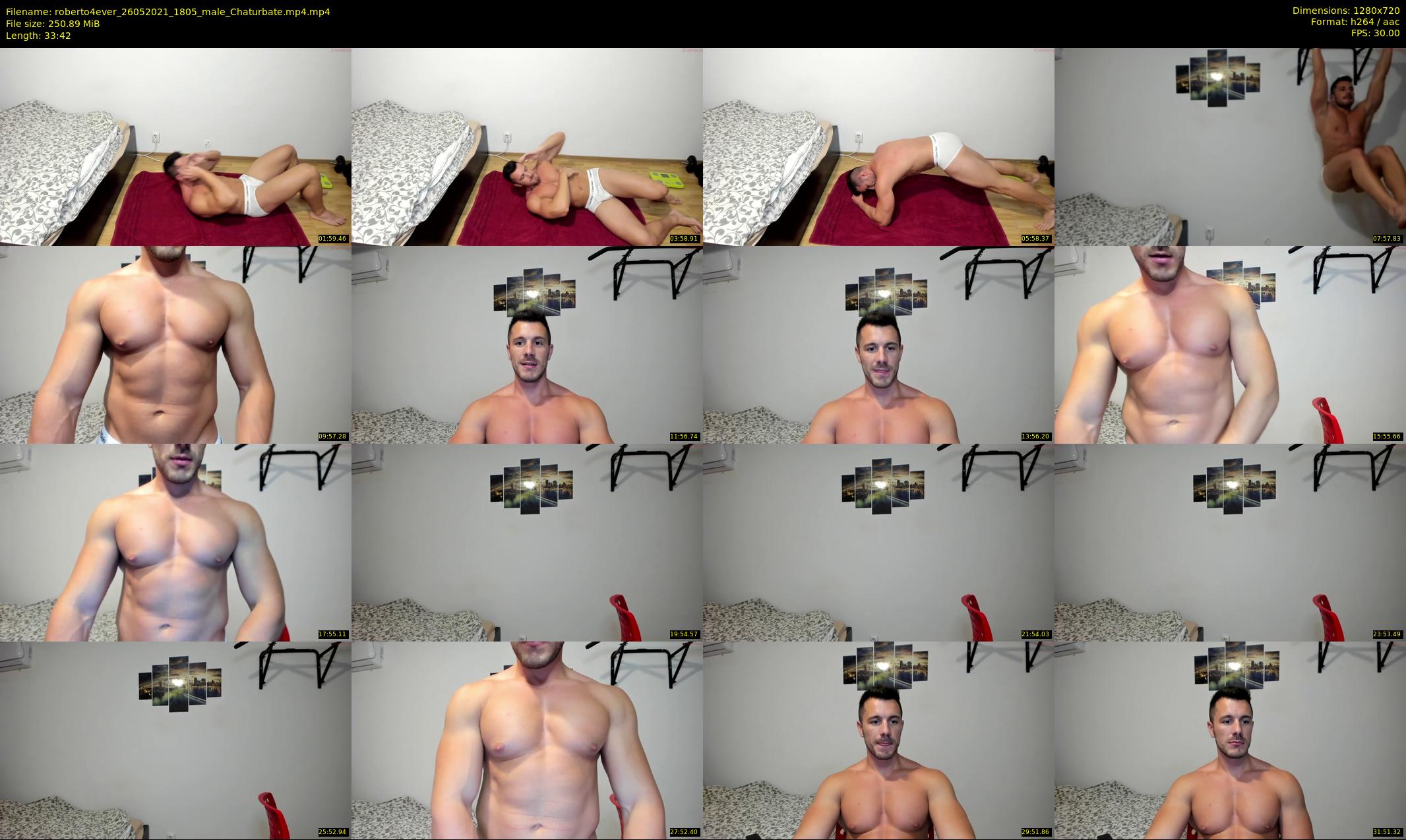 roberto4ever — 34 minute Chaturbate male cam show recording, 720p, May 26, 2021