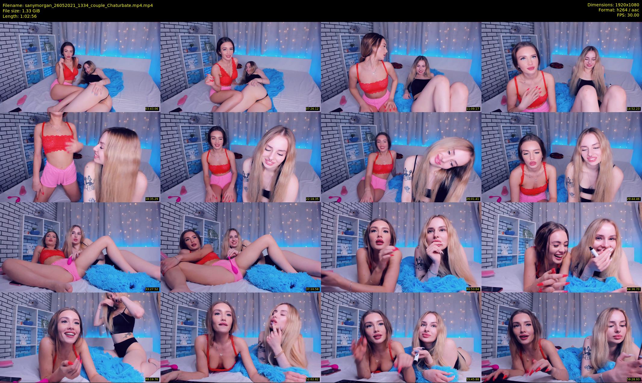 sanymorgan — 63 minute Chaturbate couple cam show recording, 1080p, May 26, 2021
