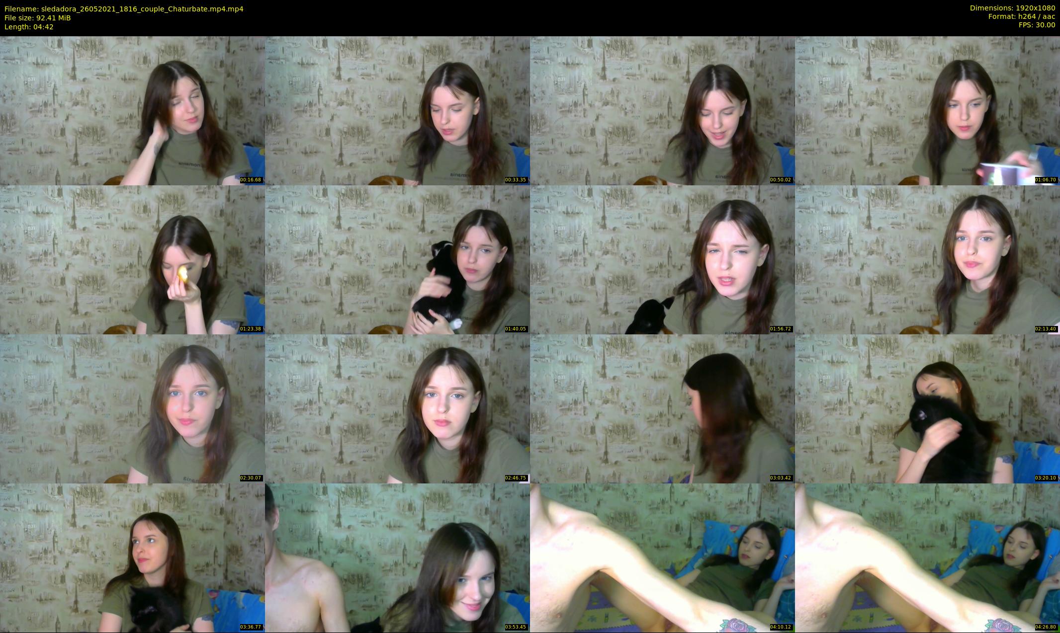 sledadora — 5 minute Chaturbate couple cam show recording, 1080p, May 26, 2021