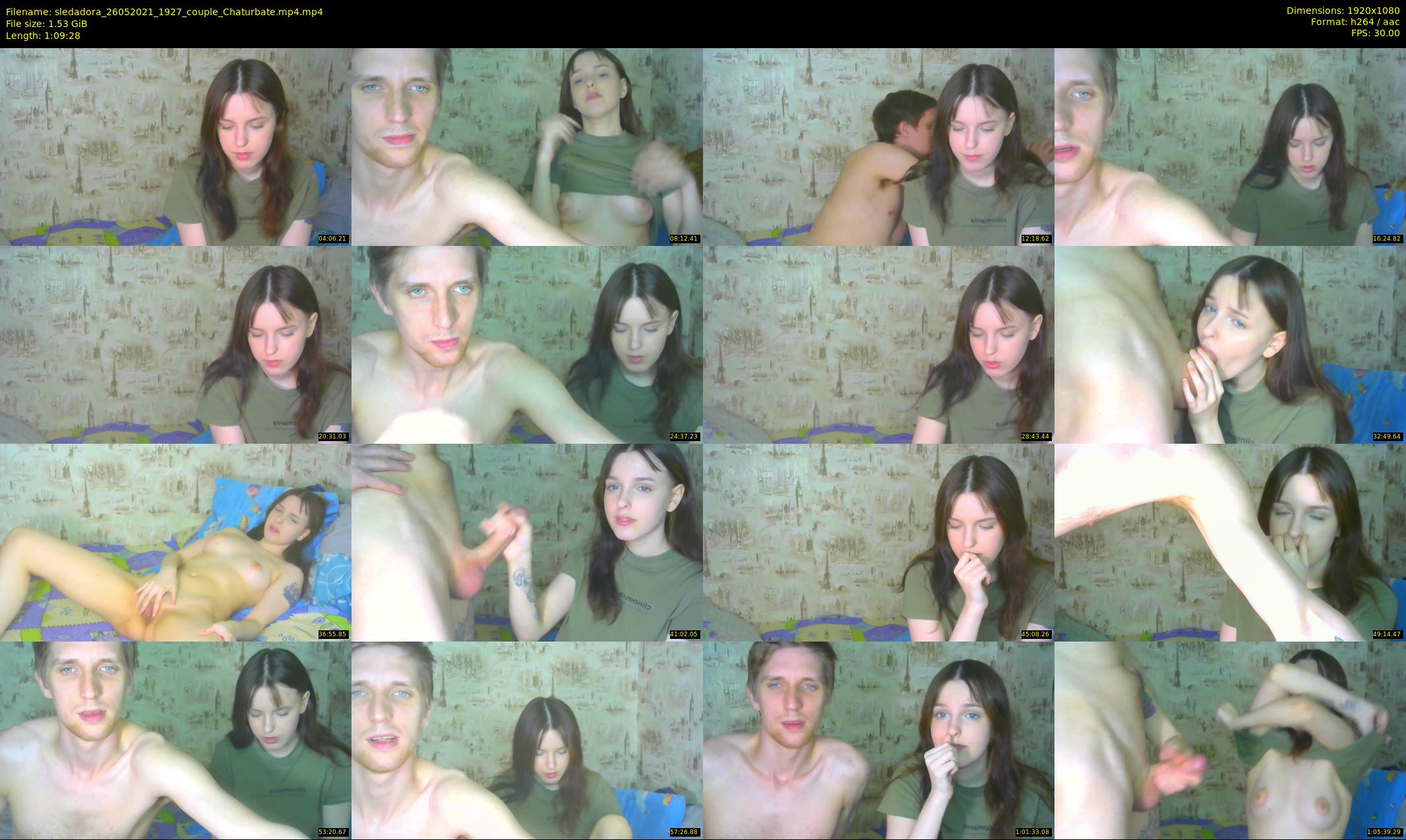 sledadora — 70 minute Chaturbate couple cam show recording, 1080p, May 26, 2021