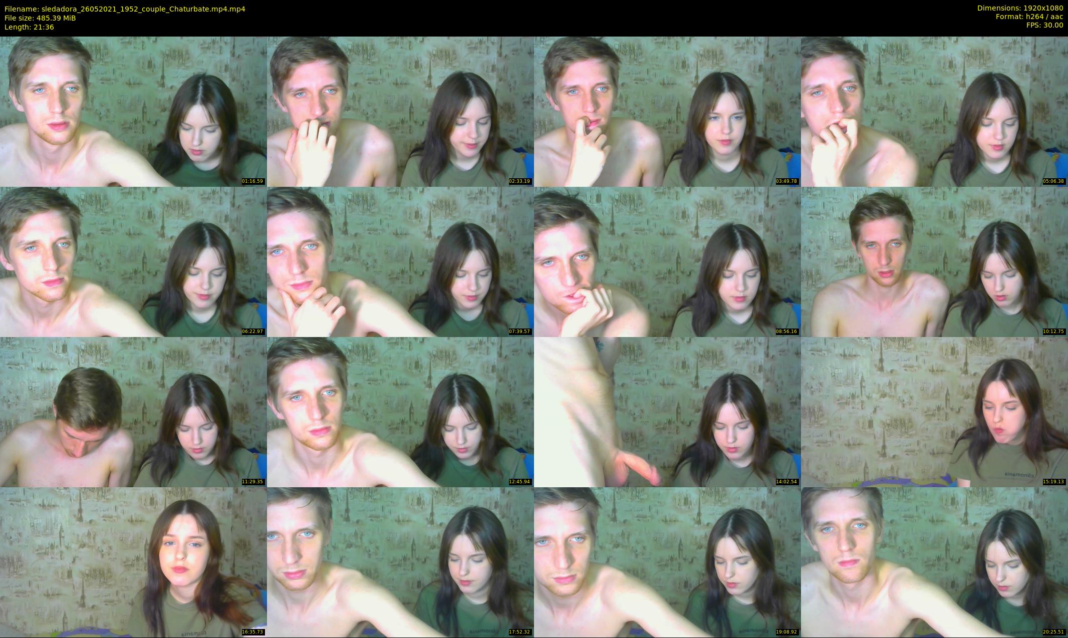 sledadora — 22 minute Chaturbate couple cam show recording, 1080p, May 26, 2021