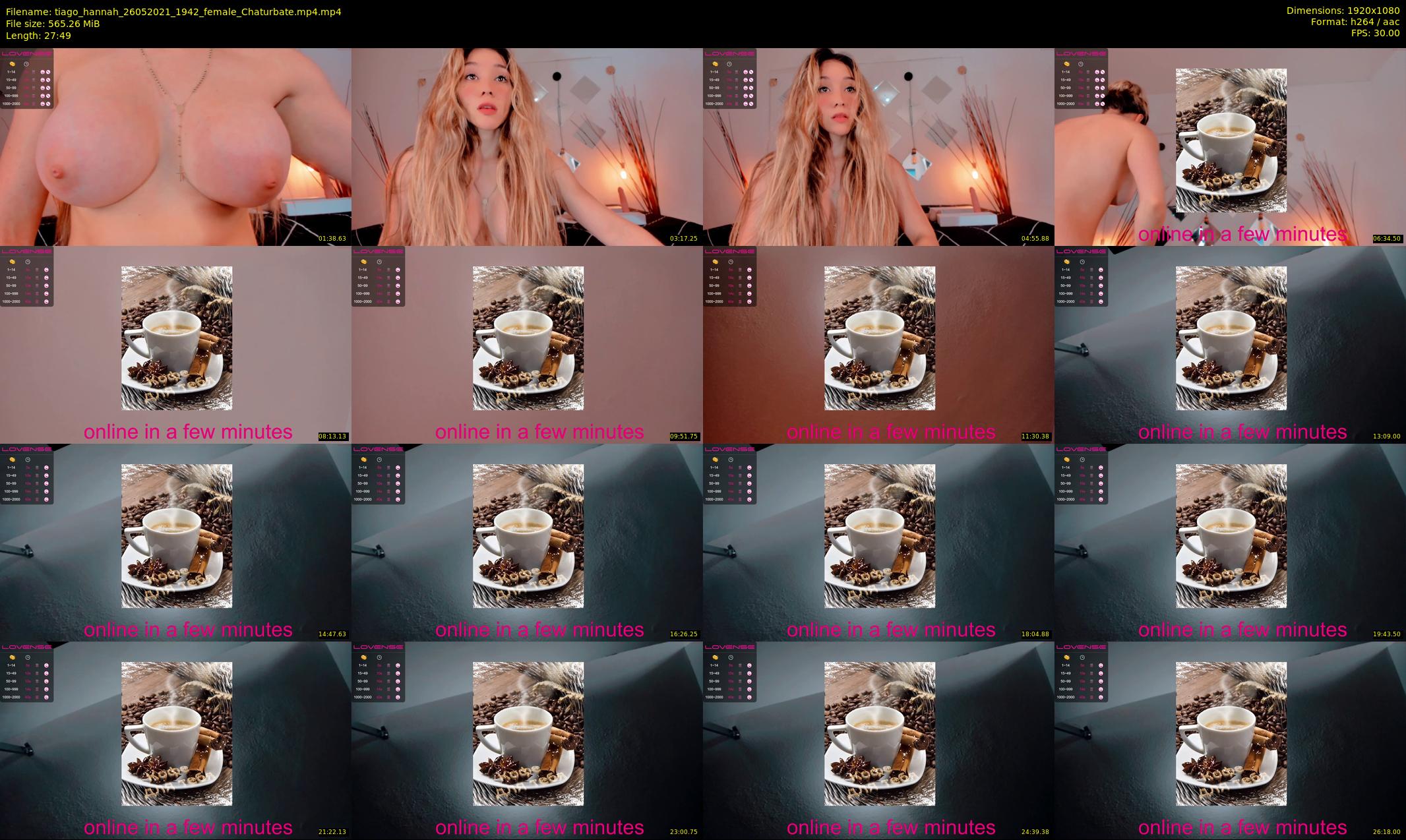 tiago_hannah — 28 minute Chaturbate couple cam show recording, 1080p, May 26, 2021