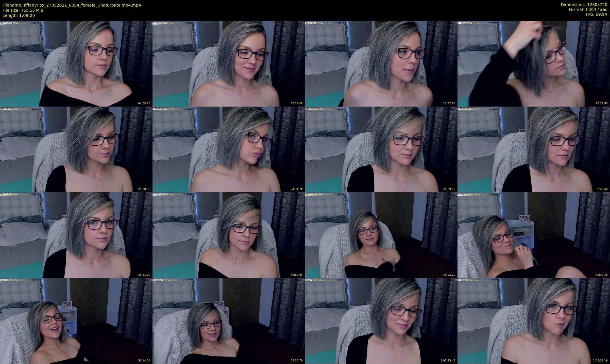 tiffanyriox — 70 minute Chaturbate female cam show recording, 720p, May 27, 2021