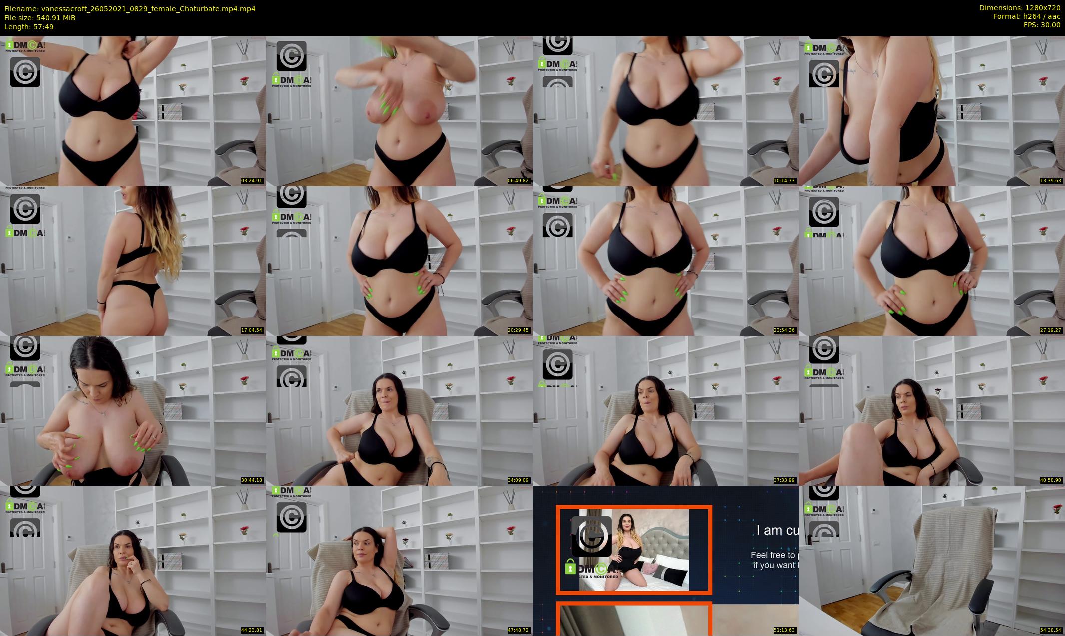 vanessacroft — 58 minute Chaturbate female cam show recording, 720p, May 26, 2021