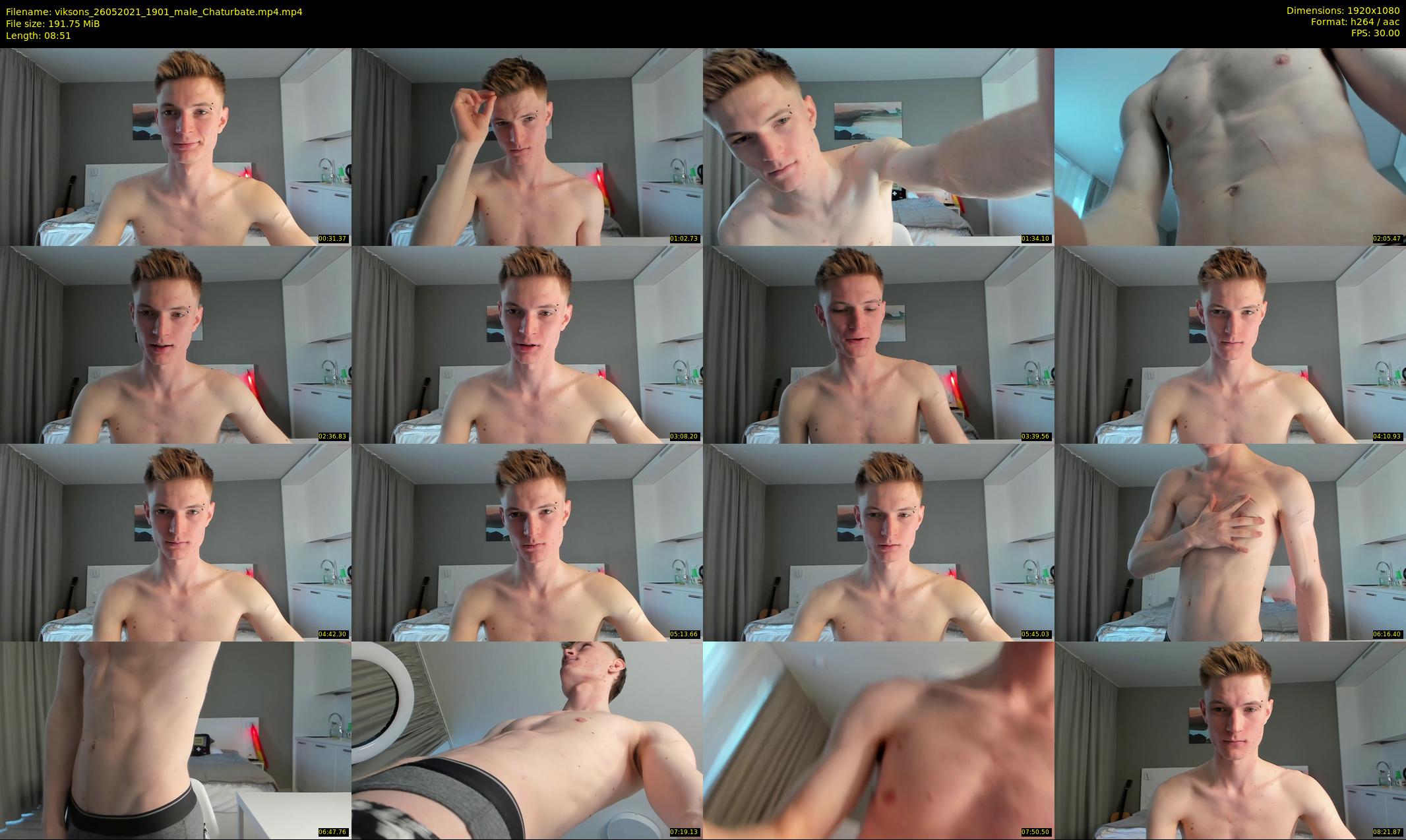 viksons — 9 minute Chaturbate male cam show recording, 1080p, May 26, 2021