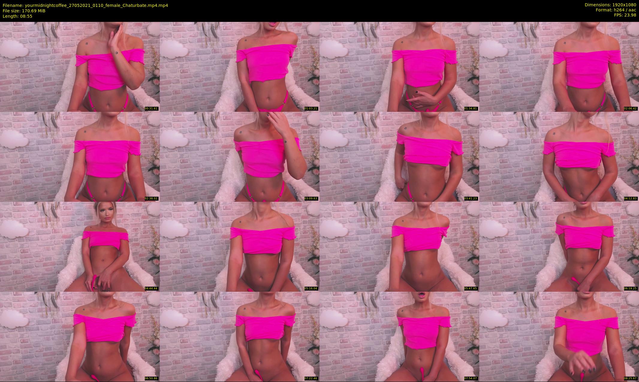 yourmidnightcoffee — 9 minute Chaturbate female cam show recording, 1080p, May 27, 2021
