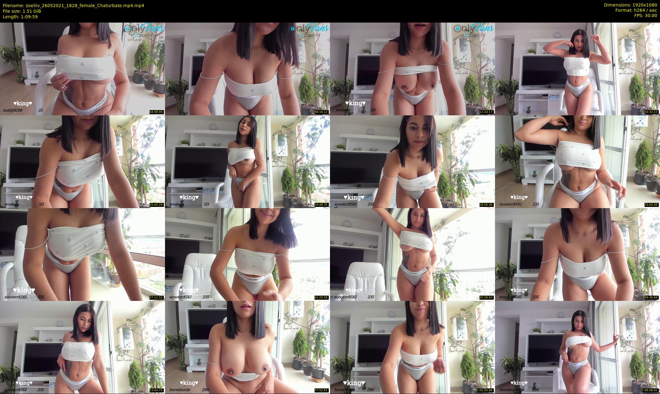 zoeliiv — 70 minute Chaturbate female cam show recording, 1080p, May 26, 2021