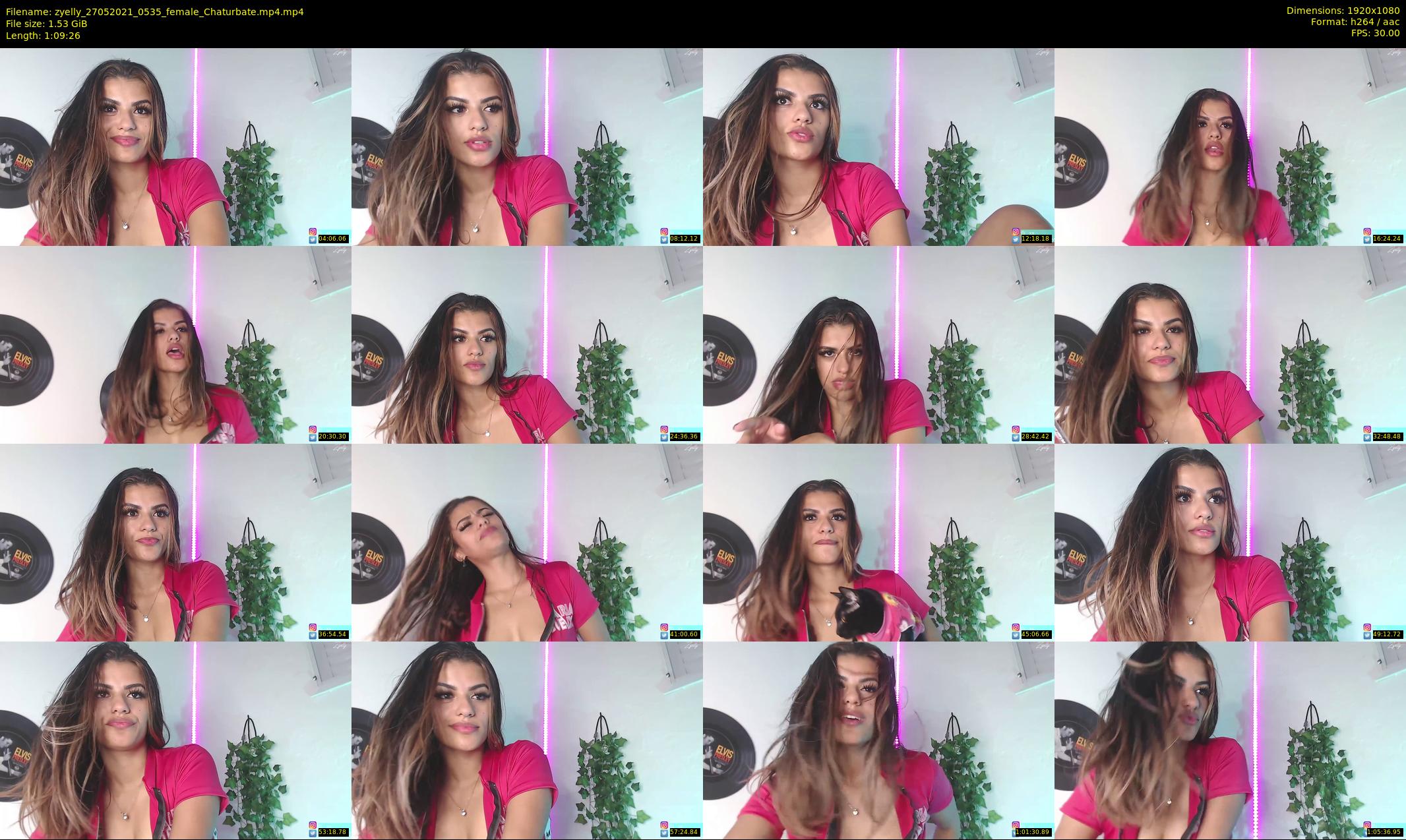 zyelly — 70 minute Chaturbate female cam show recording, 1080p, May 27, 2021