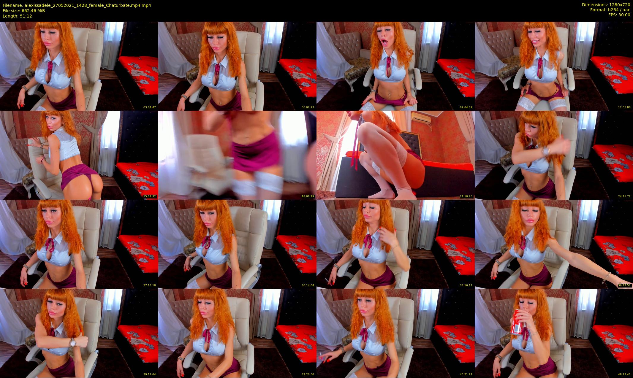 alexissadele — 52 minute Chaturbate female cam show recording, 720p, May 27, 2021