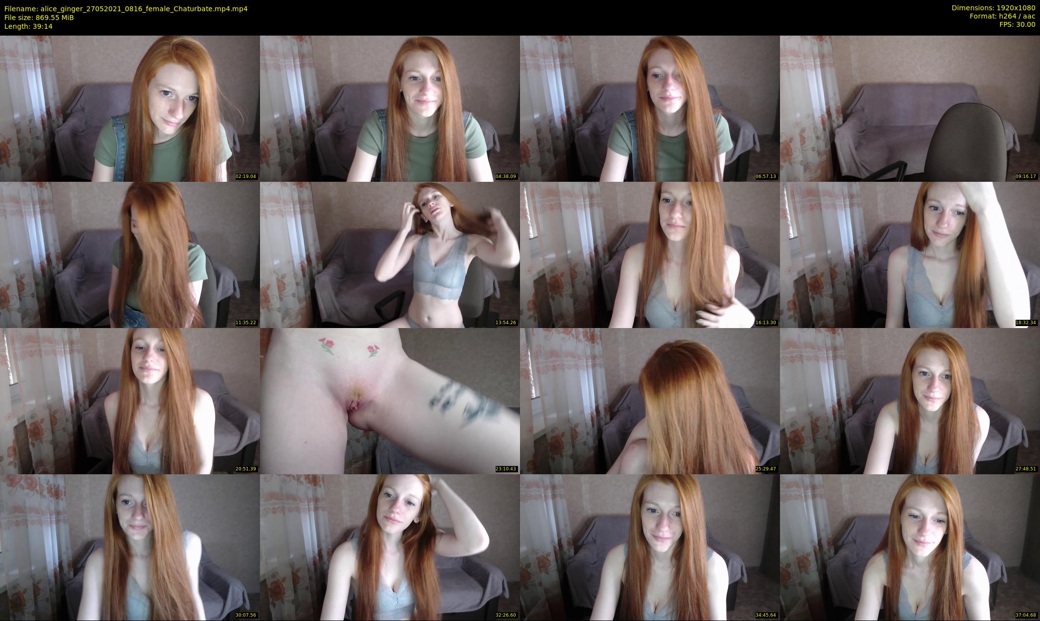 alice_ginger — 40 minute Chaturbate female cam show recording, 1080p, May 27, 2021