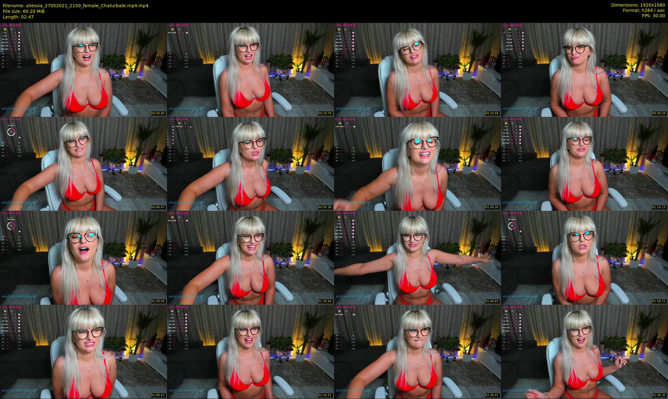 aliessia — 3 minute Chaturbate female cam show recording, 1080p, May 27, 2021