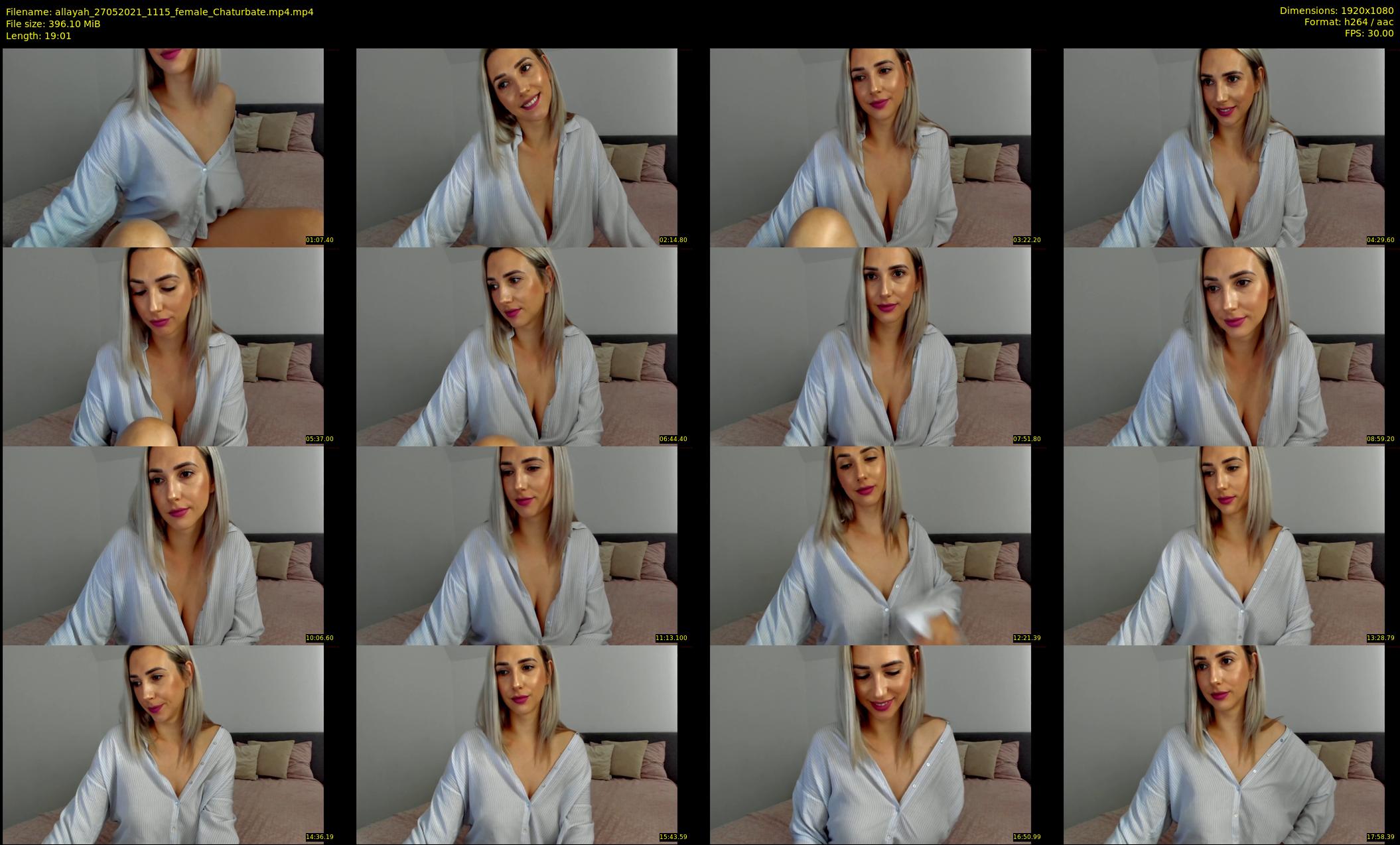 allayah — 20 minute Chaturbate female cam show recording, 1080p, May 27, 2021