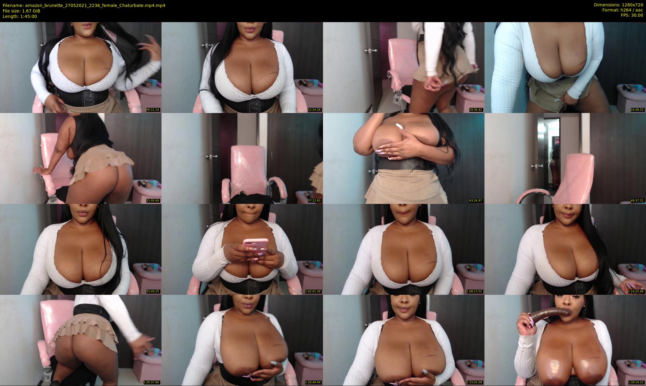 amazon_brunette — 105 minute Chaturbate female cam show recording, 720p, May 27, 2021
