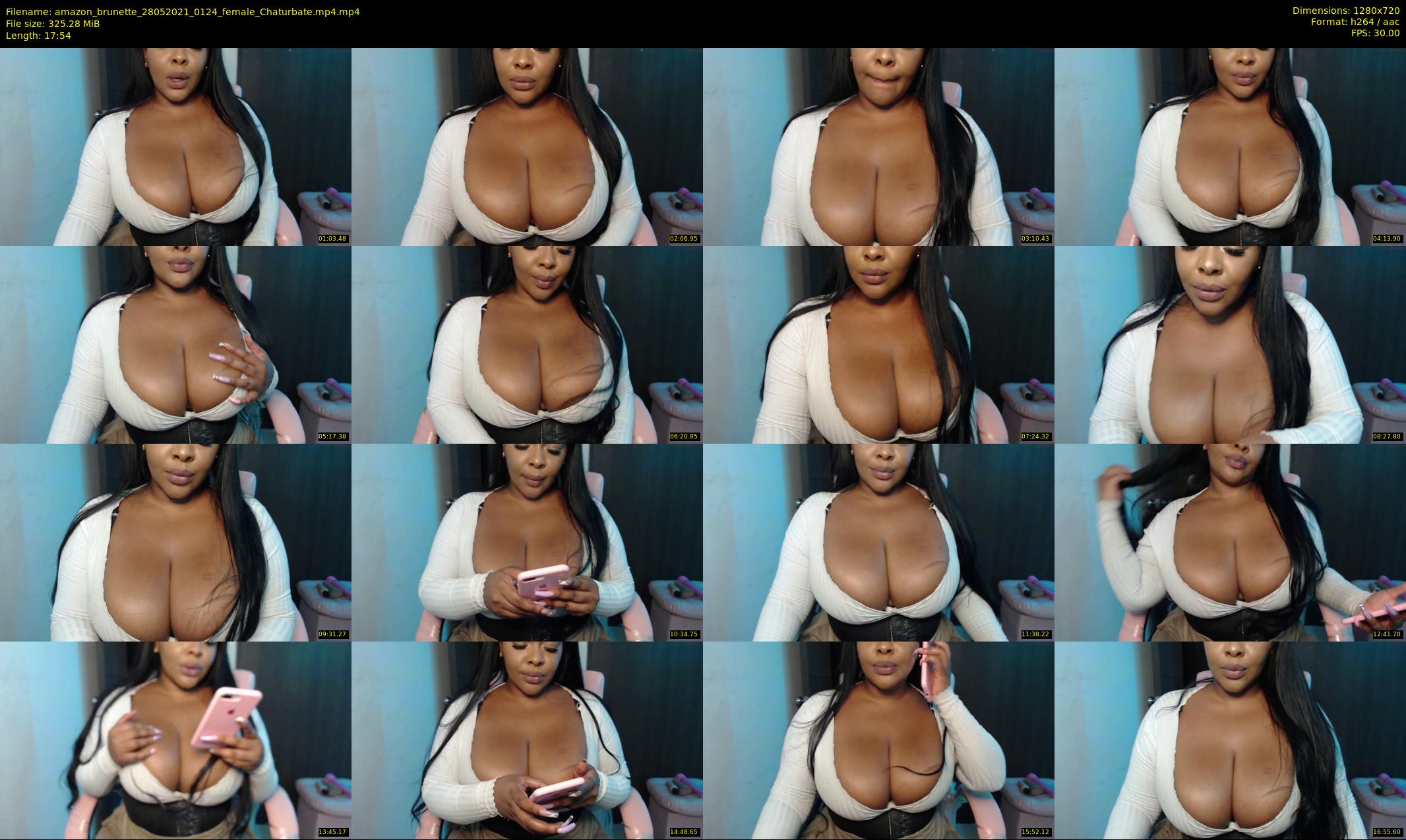 amazon_brunette — 18 minute Chaturbate female cam show recording, 720p, May 28, 2021