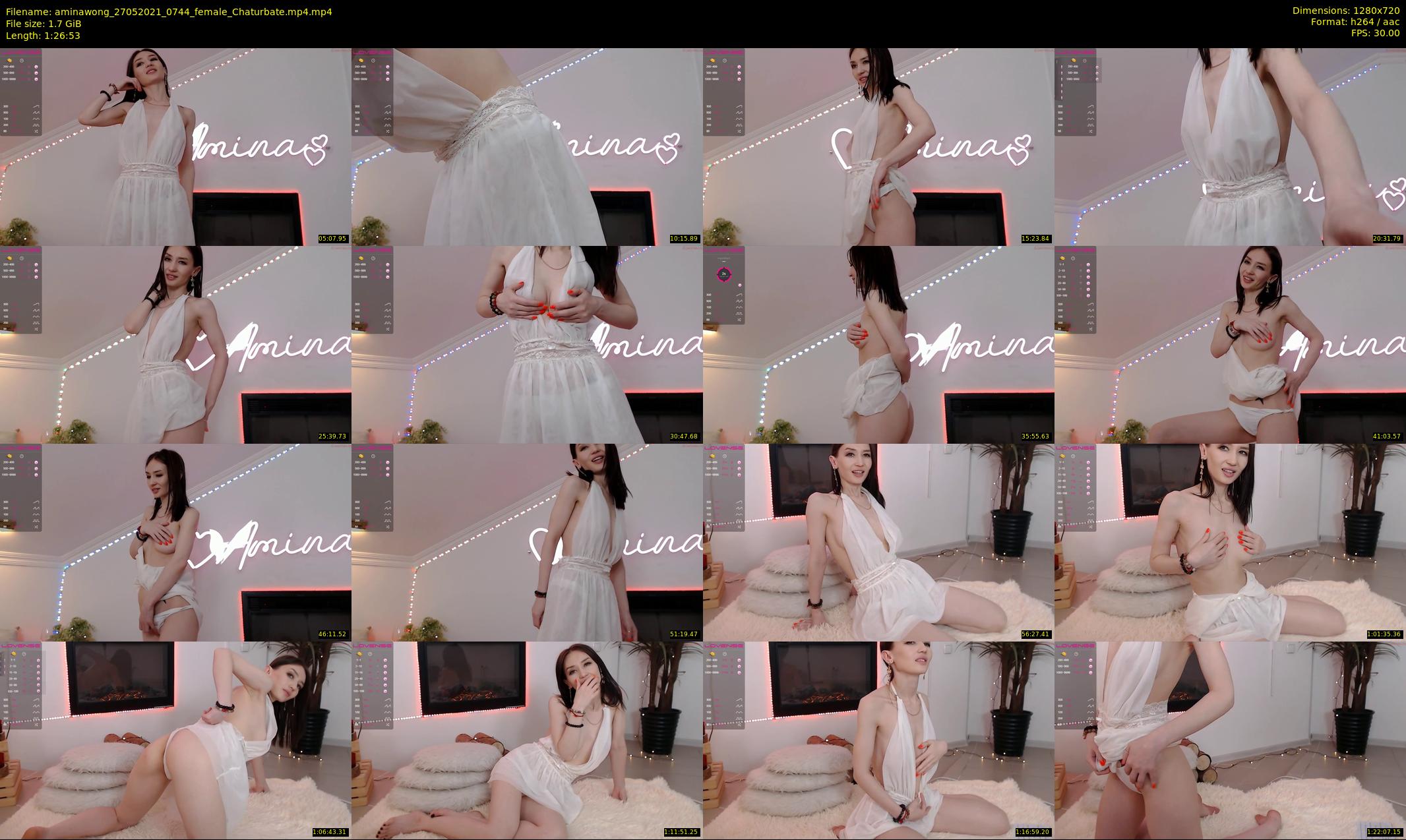 aminawong — 87 minute Chaturbate female cam show recording, 720p, May 27, 2021