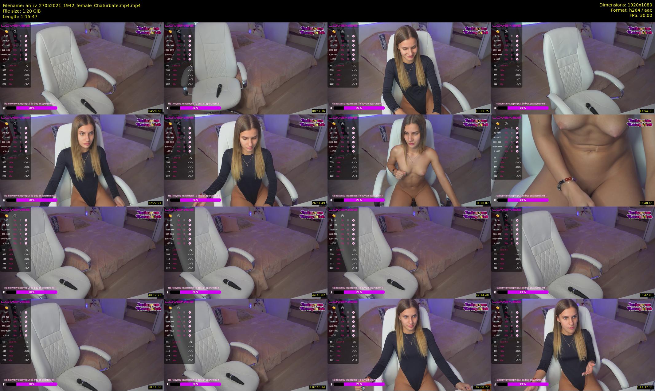 an_iv — 76 minute Chaturbate female cam show recording, 1080p, May 27, 2021