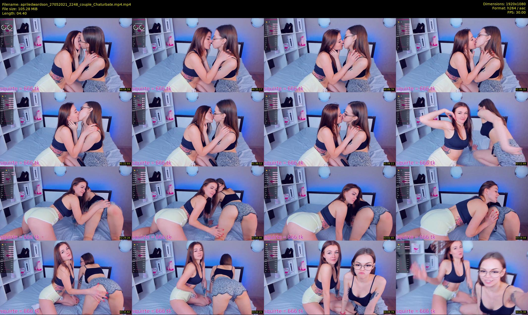 apriledwardson — 5 minute Chaturbate couple cam show recording, 1080p, May 27, 2021