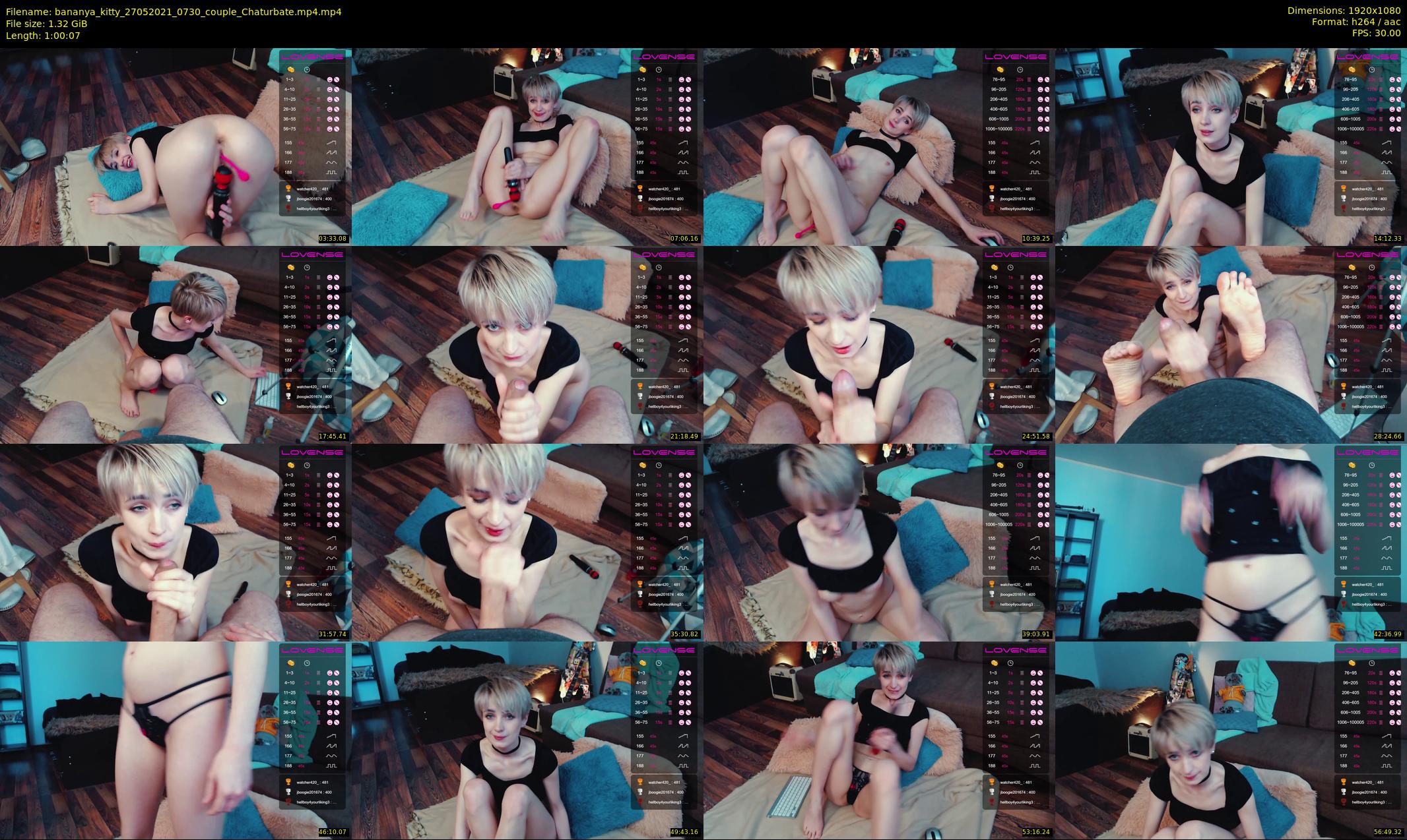 bananya_kitty — 61 minute Chaturbate couple cam show recording, 1080p, May 27, 2021