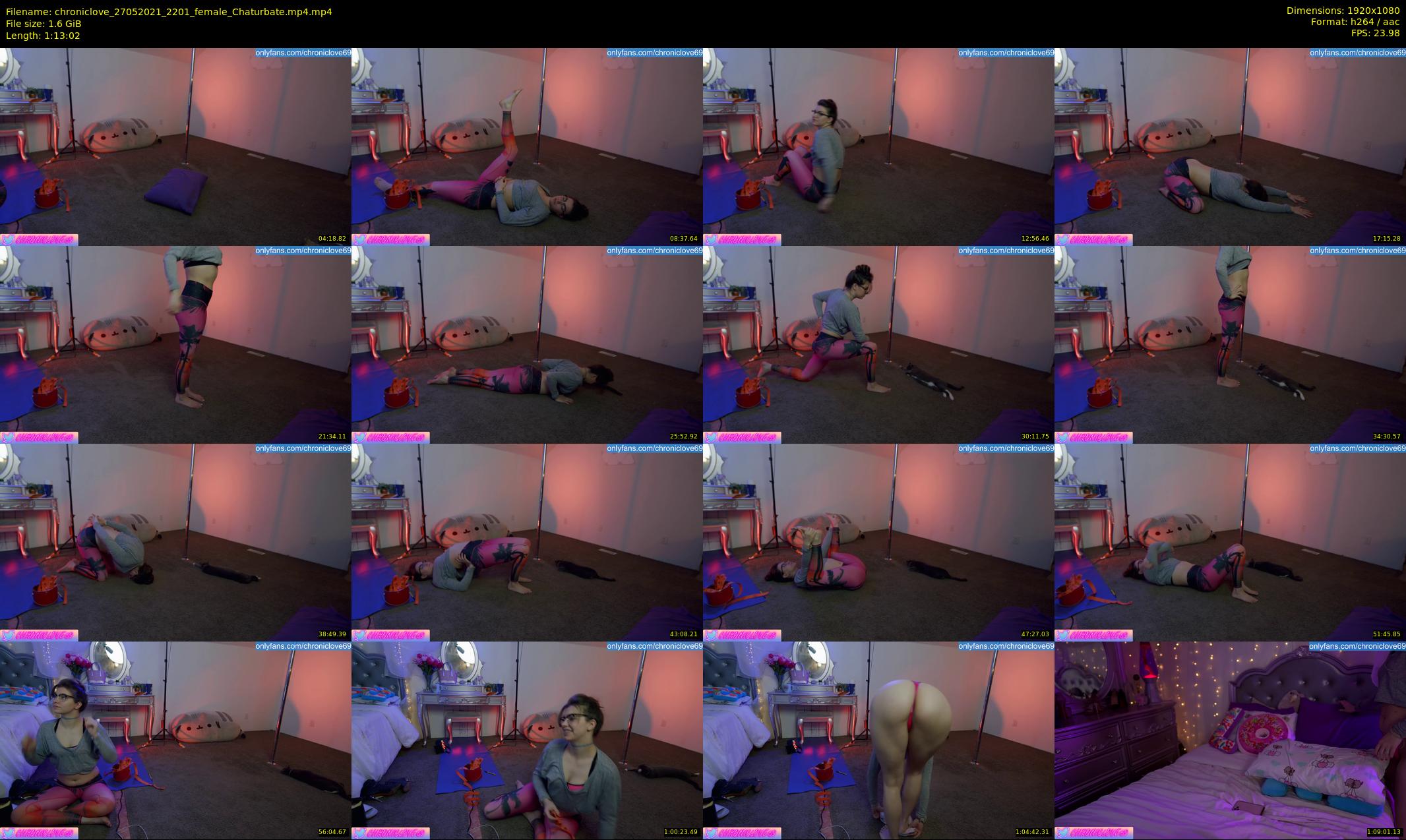 chroniclove — 74 minute Chaturbate female cam show recording, 1080p, May 27, 2021