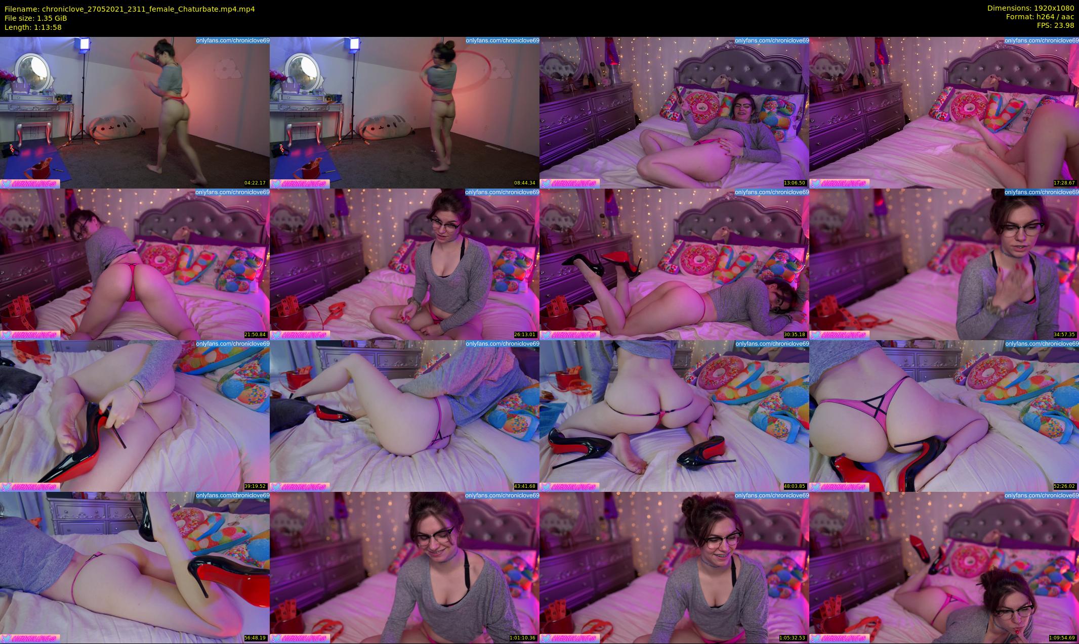 chroniclove — 74 minute Chaturbate female cam show recording, 1080p, May 27, 2021